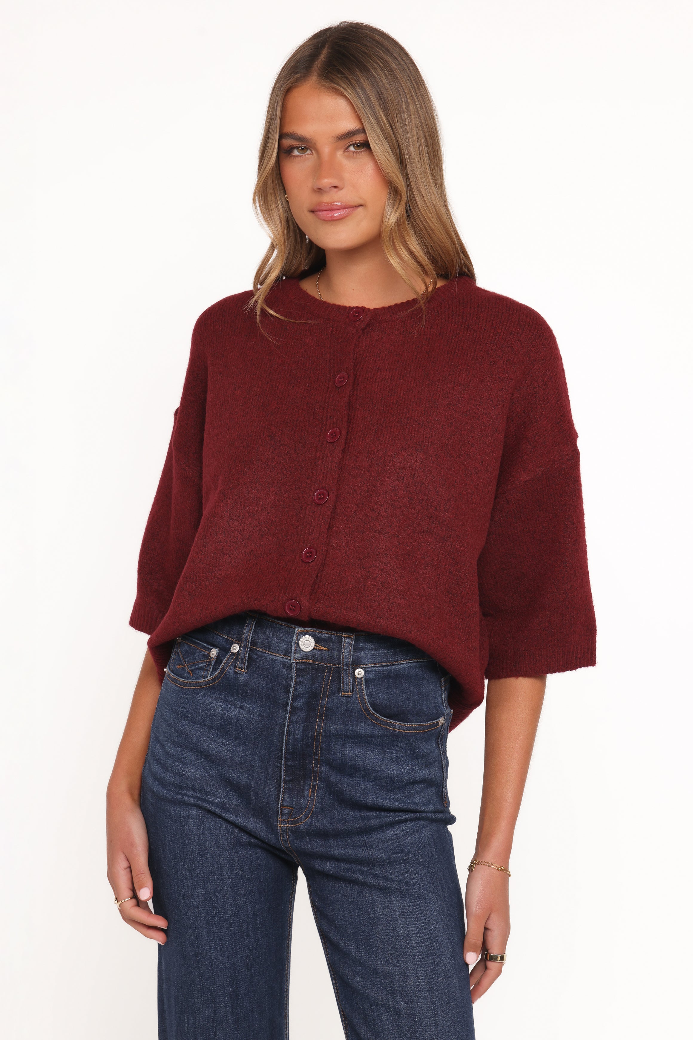 TOPS Lilith Knit Top - Wine