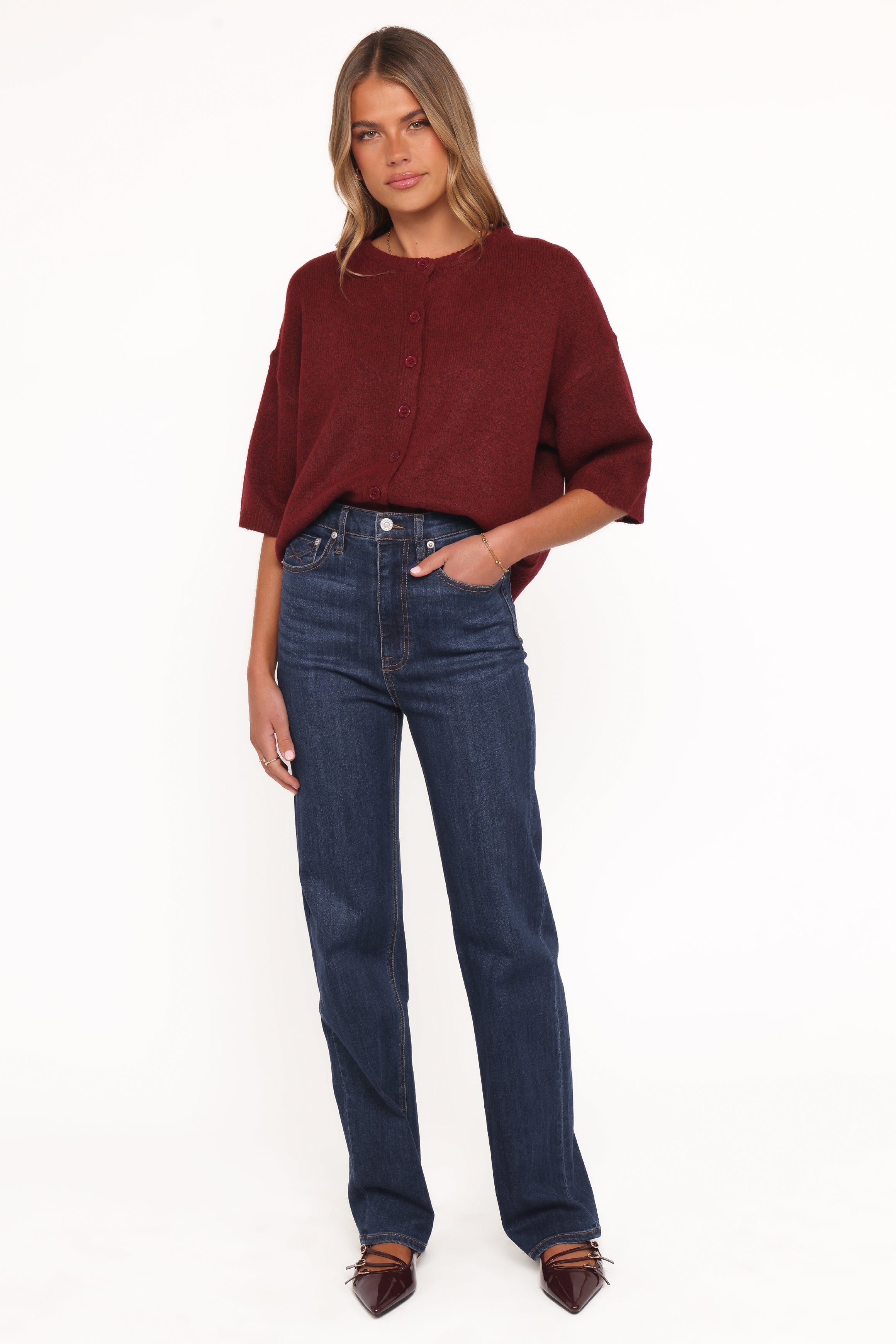 TOPS Lilith Knit Top - Wine