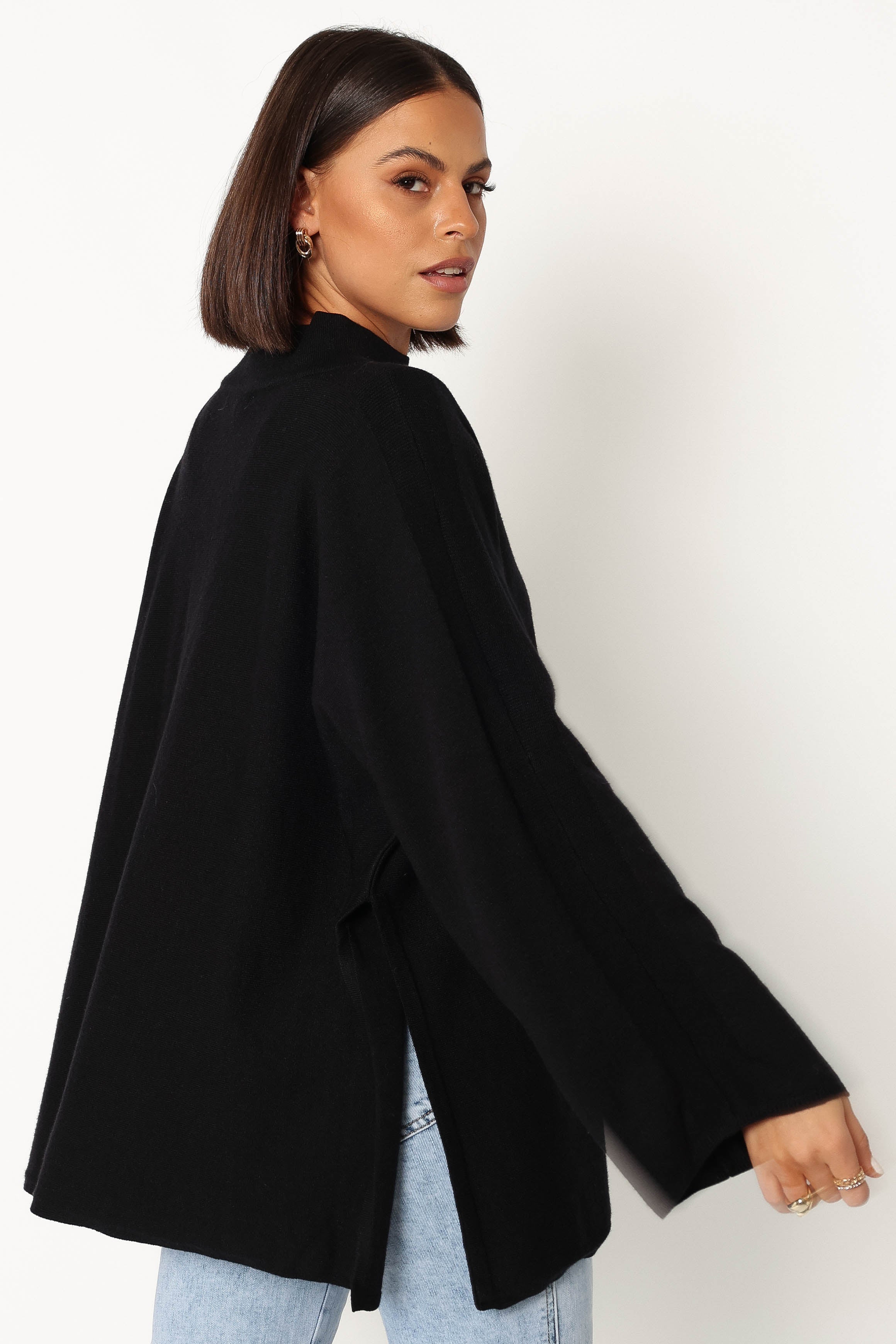 TOPS @Lorie Knit Top - Black