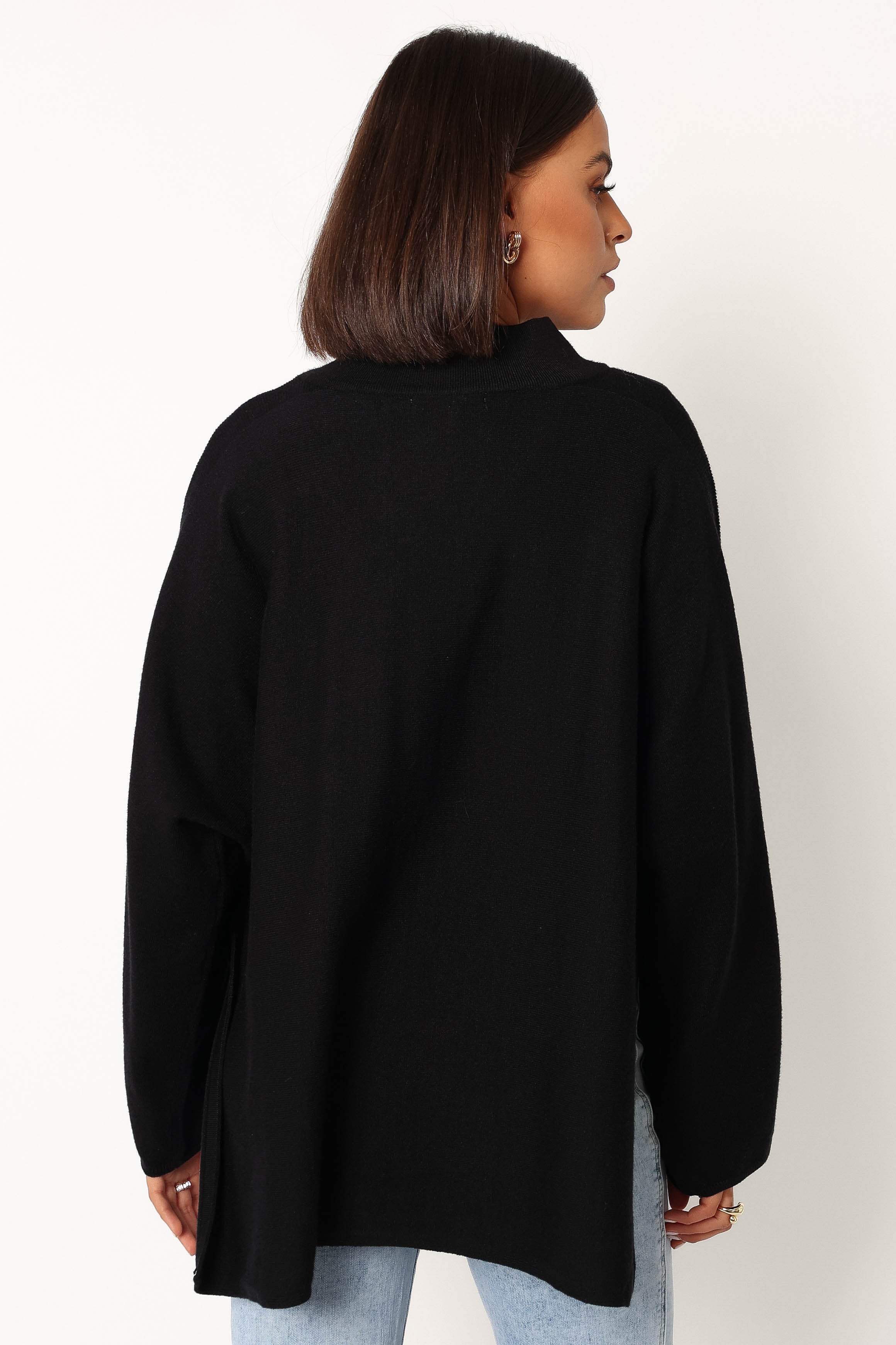 TOPS @Lorie Knit Top - Black