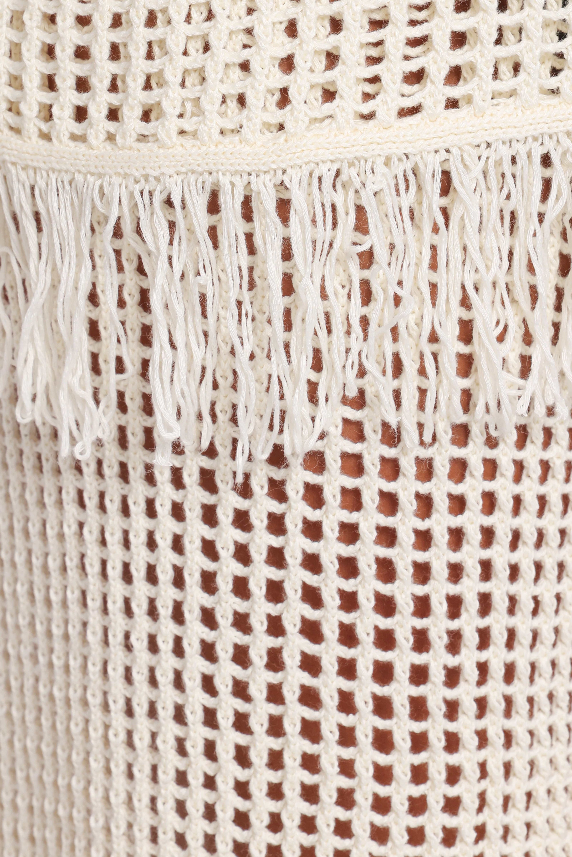 TOPS Lorna Knitted Top - Off White