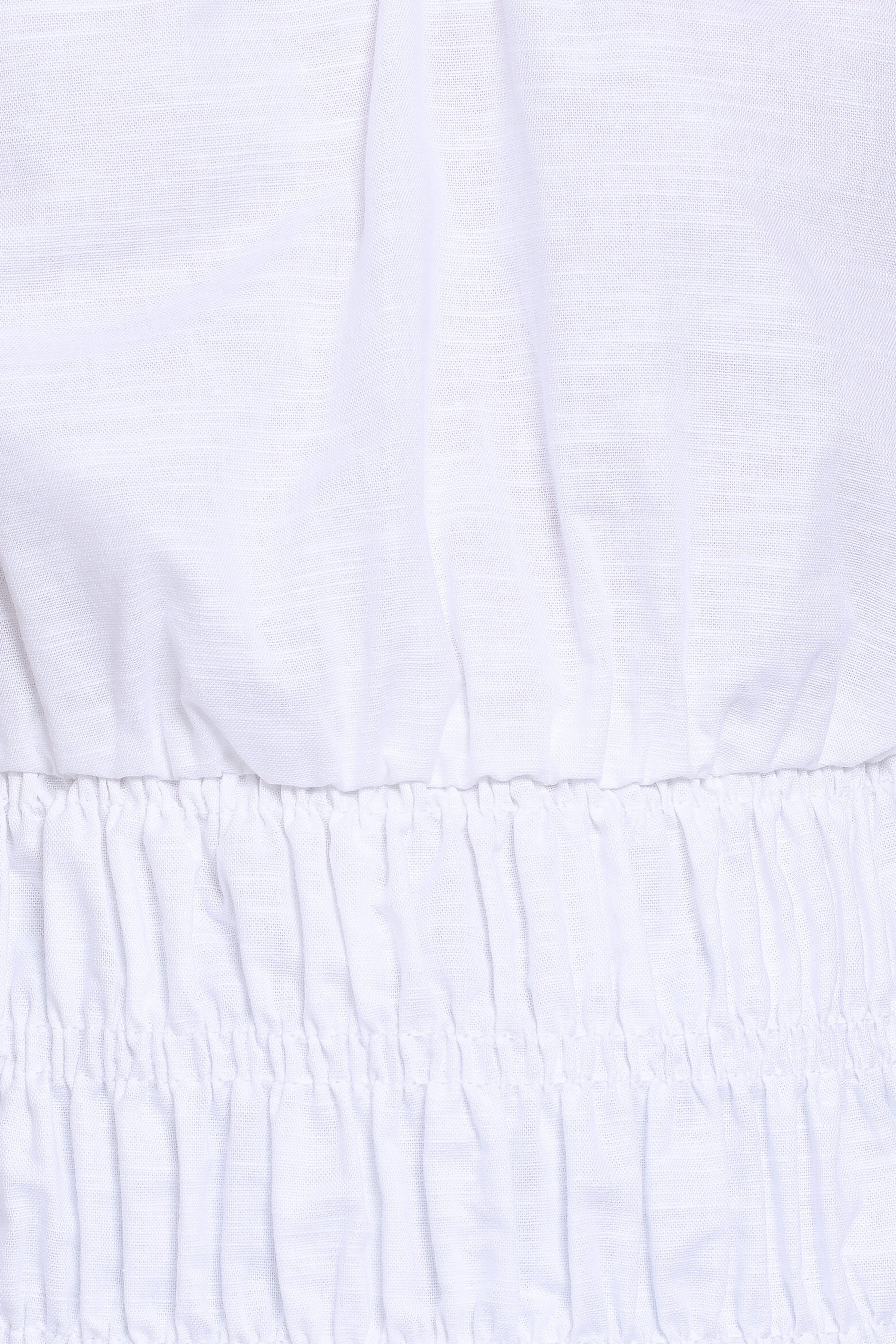 TOPS Lucilla Shirred Waist Top - White