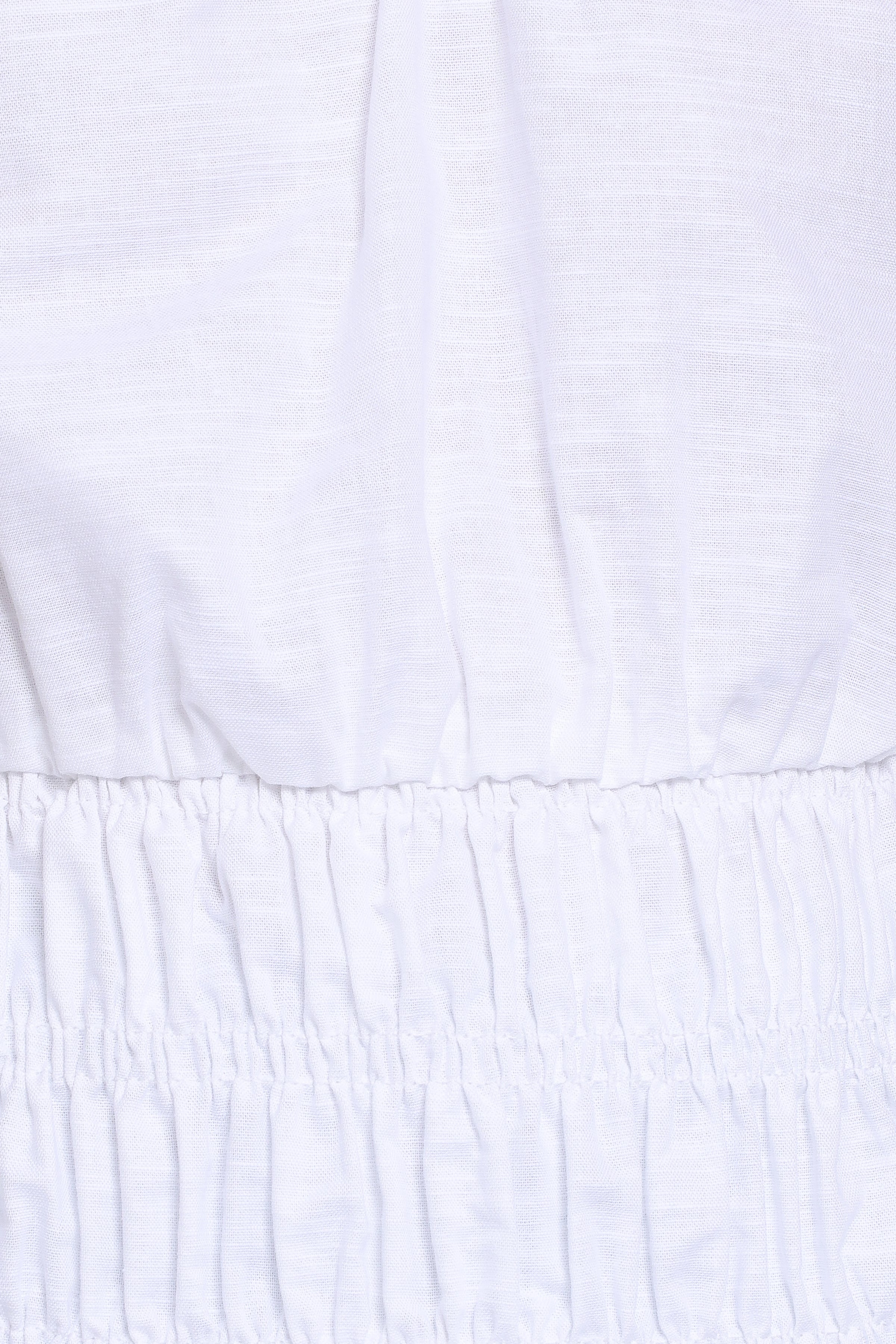 TOPS Lucilla Shirred Waist Top - White