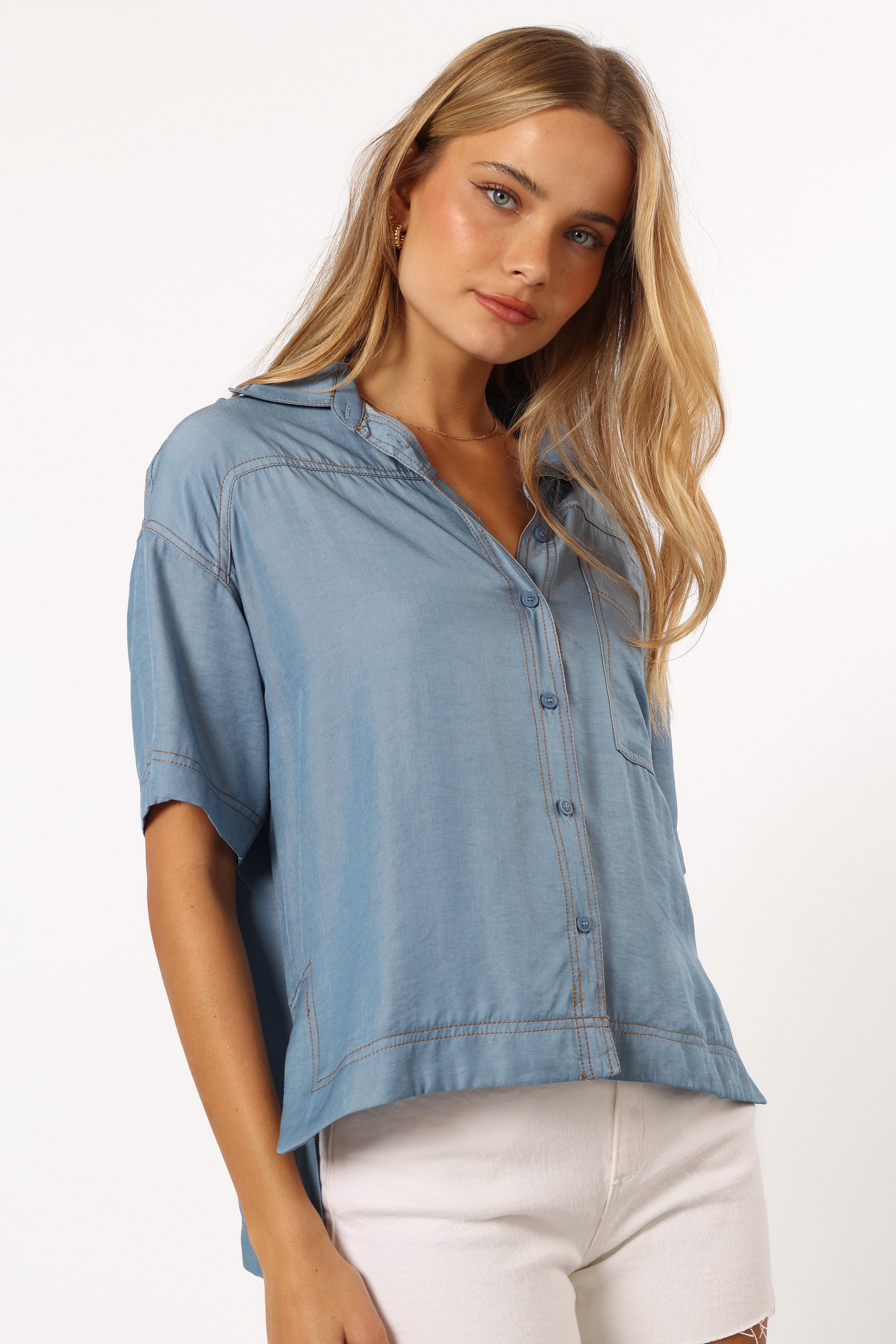 TOPS @Lyna Top - Blue