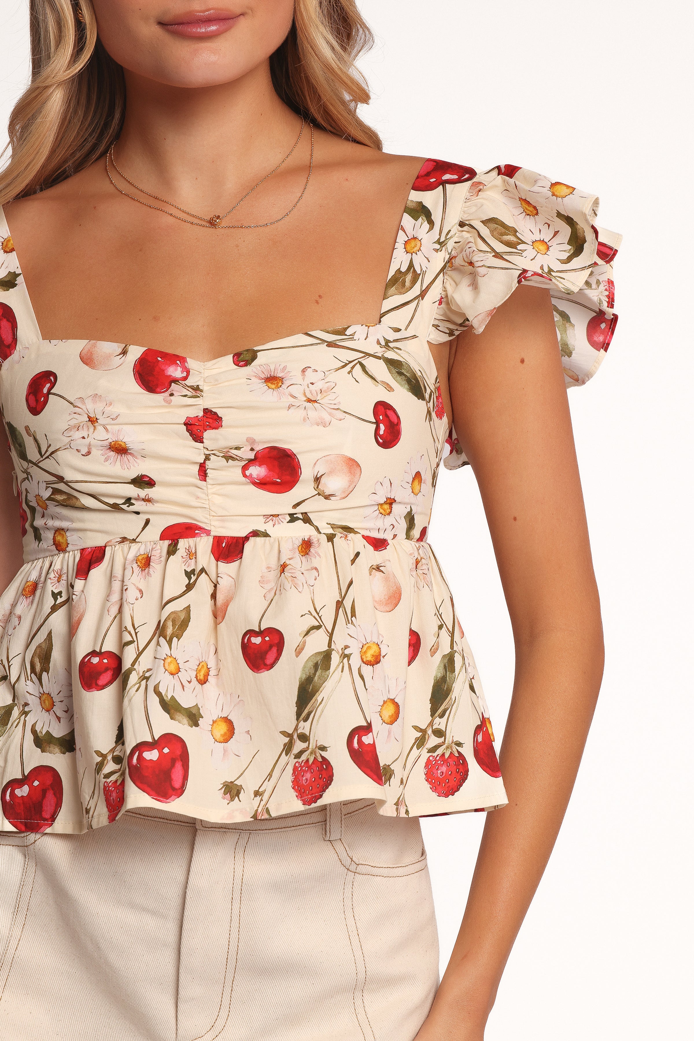 TOPS Lyric Ruffle Top - Mon Cheri