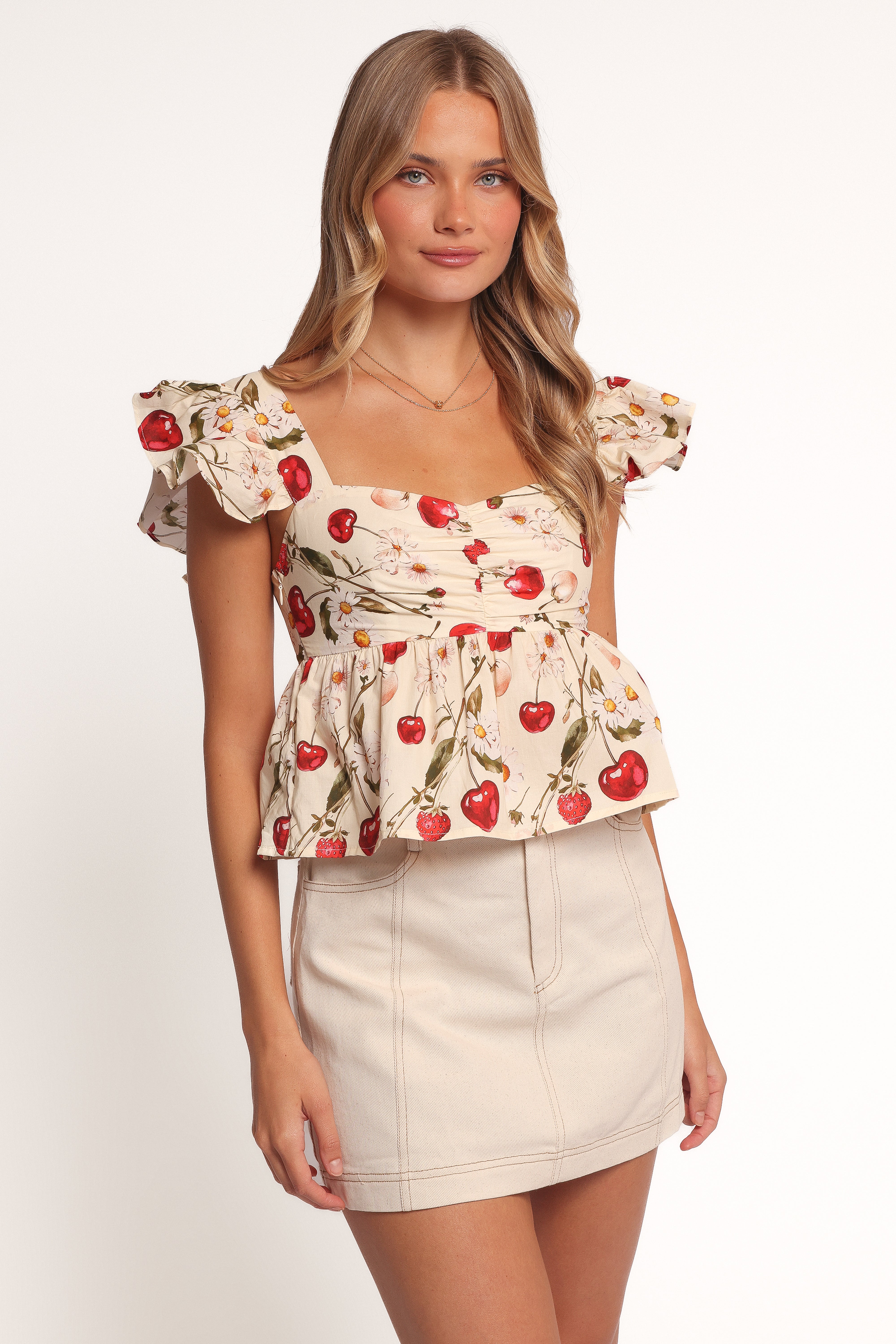 TOPS Lyric Ruffle Top - Mon Cheri