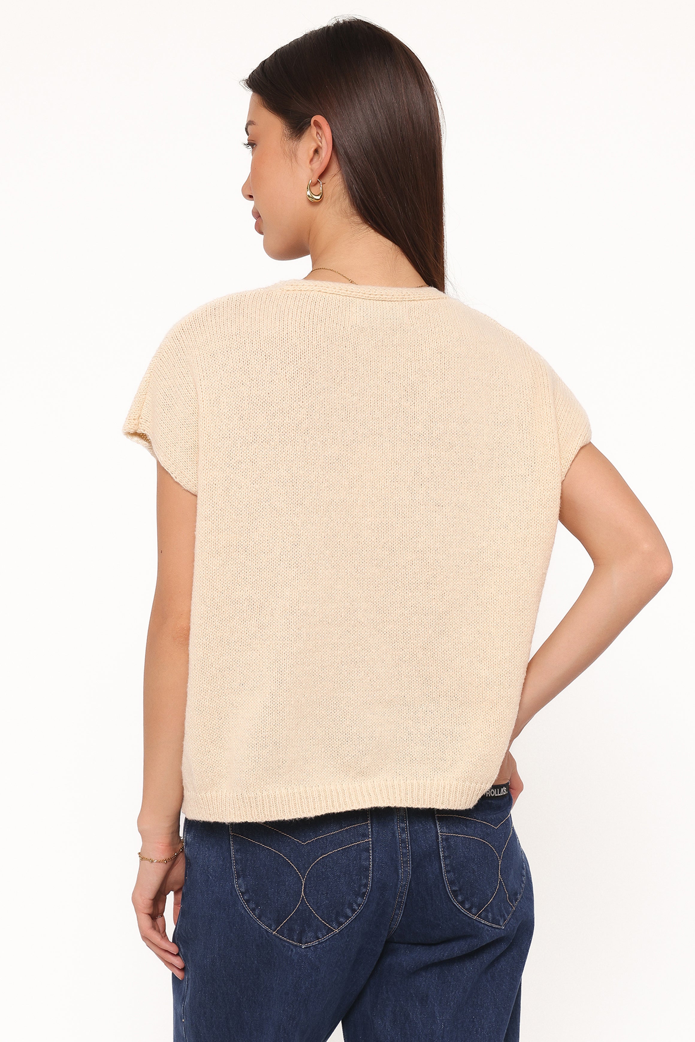TOPS Mariana Knit Vest - Lemon