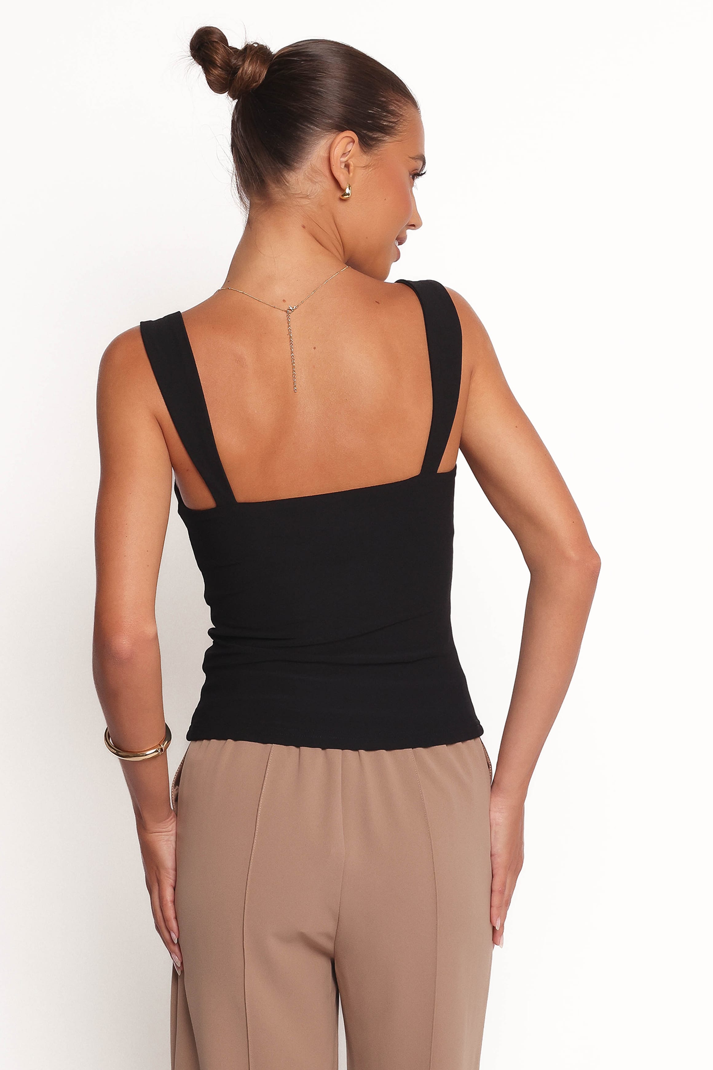 TOPS Marley Bow Knit Top - Black