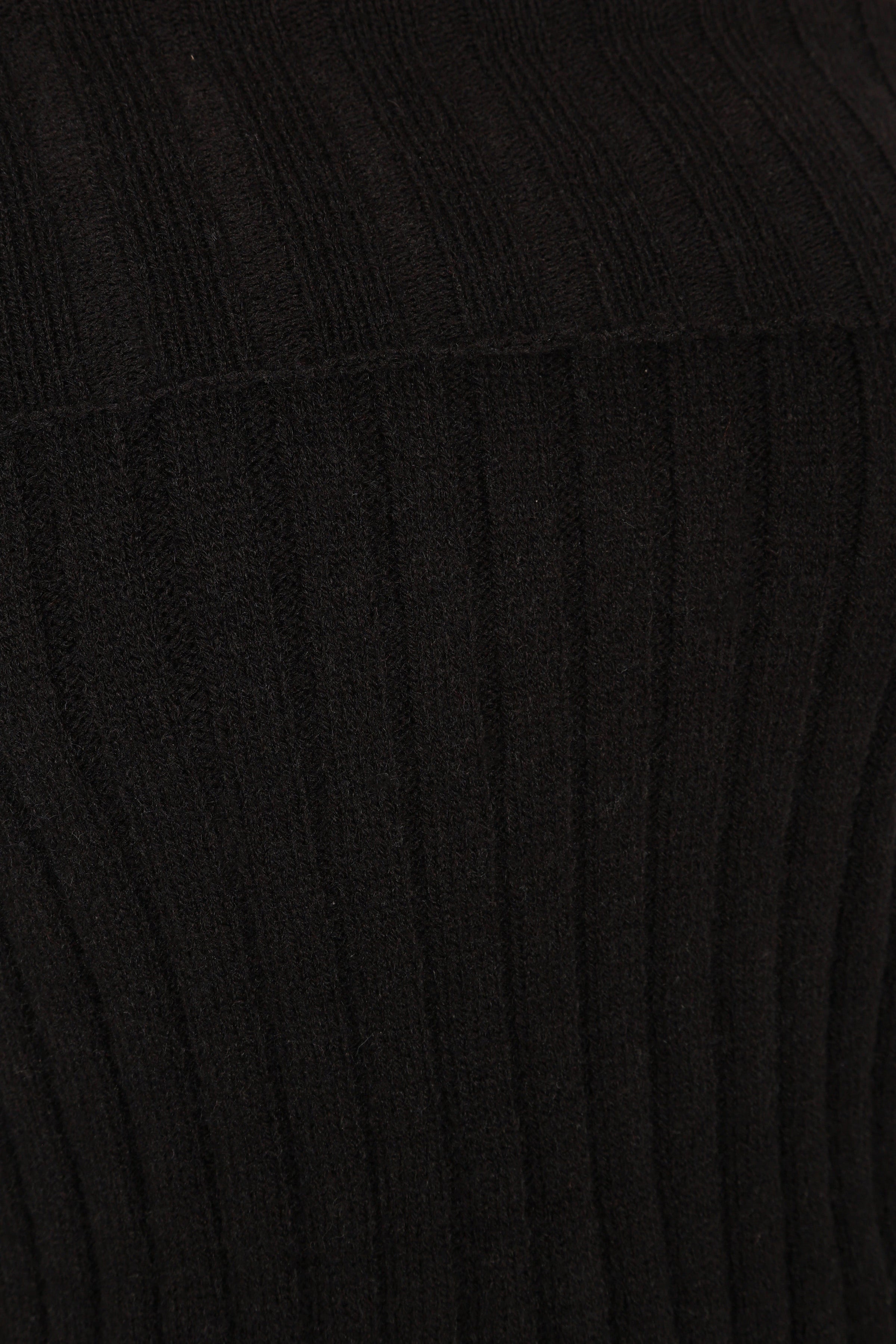 TOPS @Marlon Off Shoulder Knit Top - Black