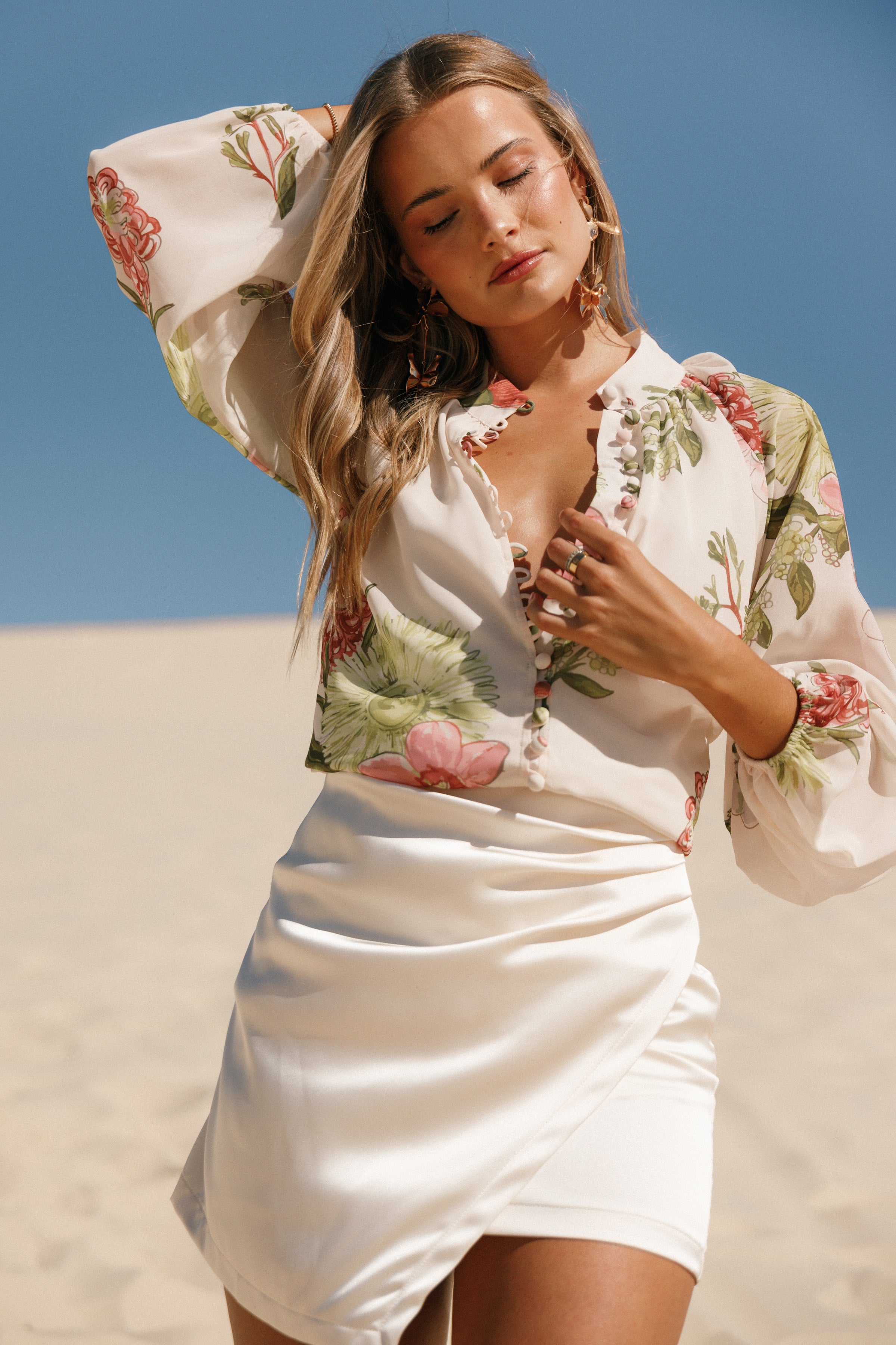 TOPS Marni Top - Native Flora