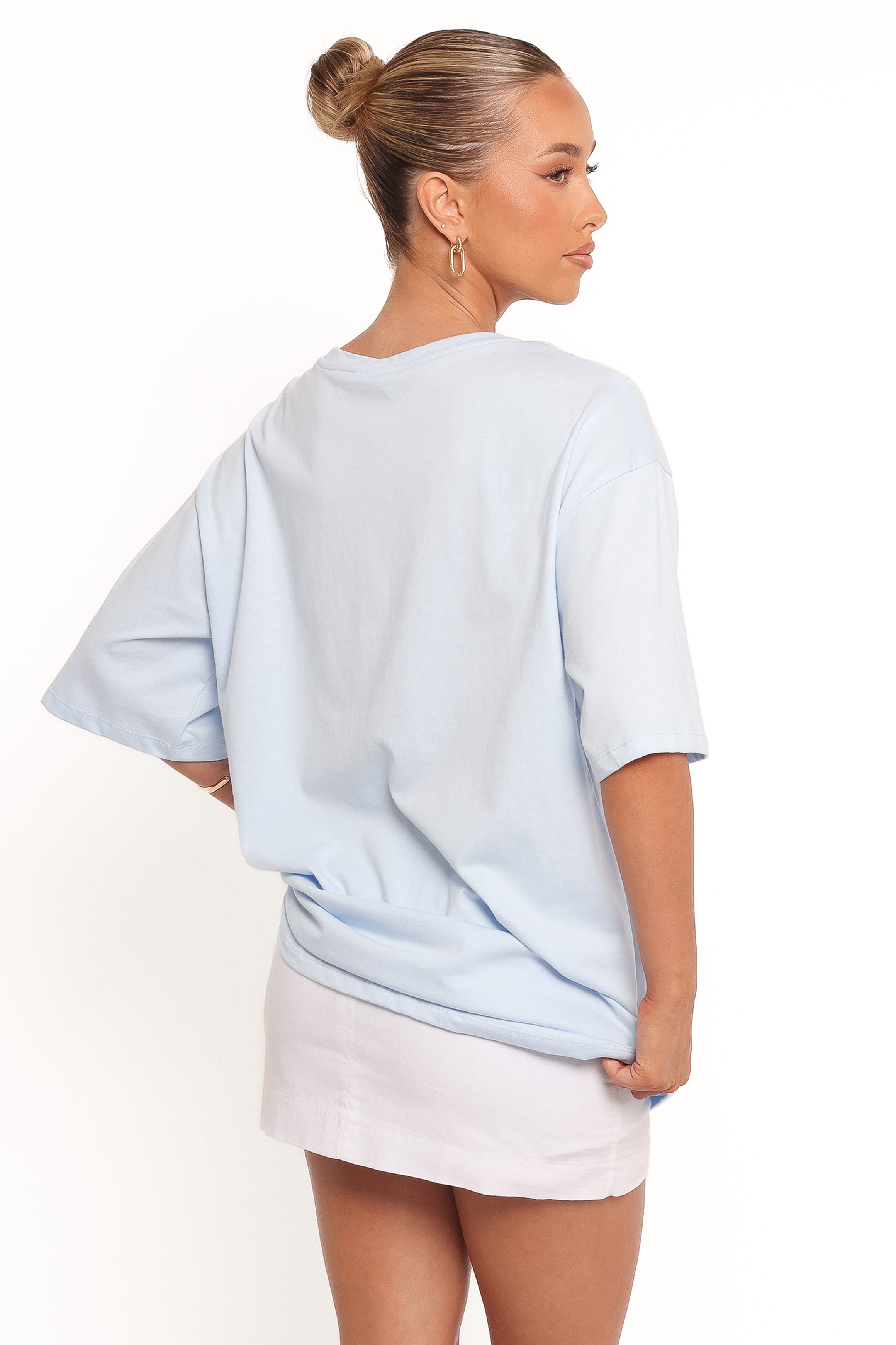 TOPS Mia Graphic Tee - Blue Soleil