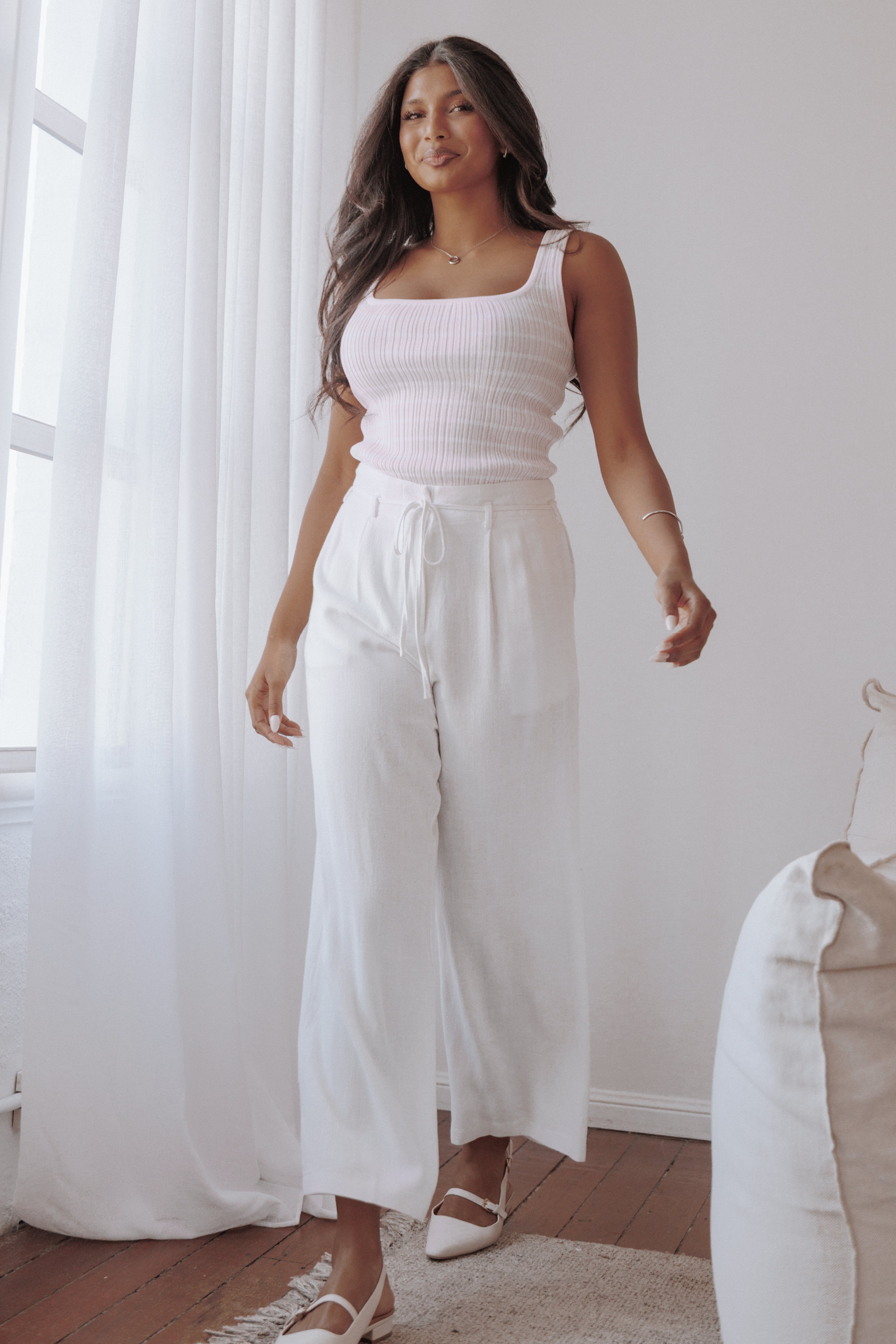 TOPS Milla Knit Top - Pink Stripe