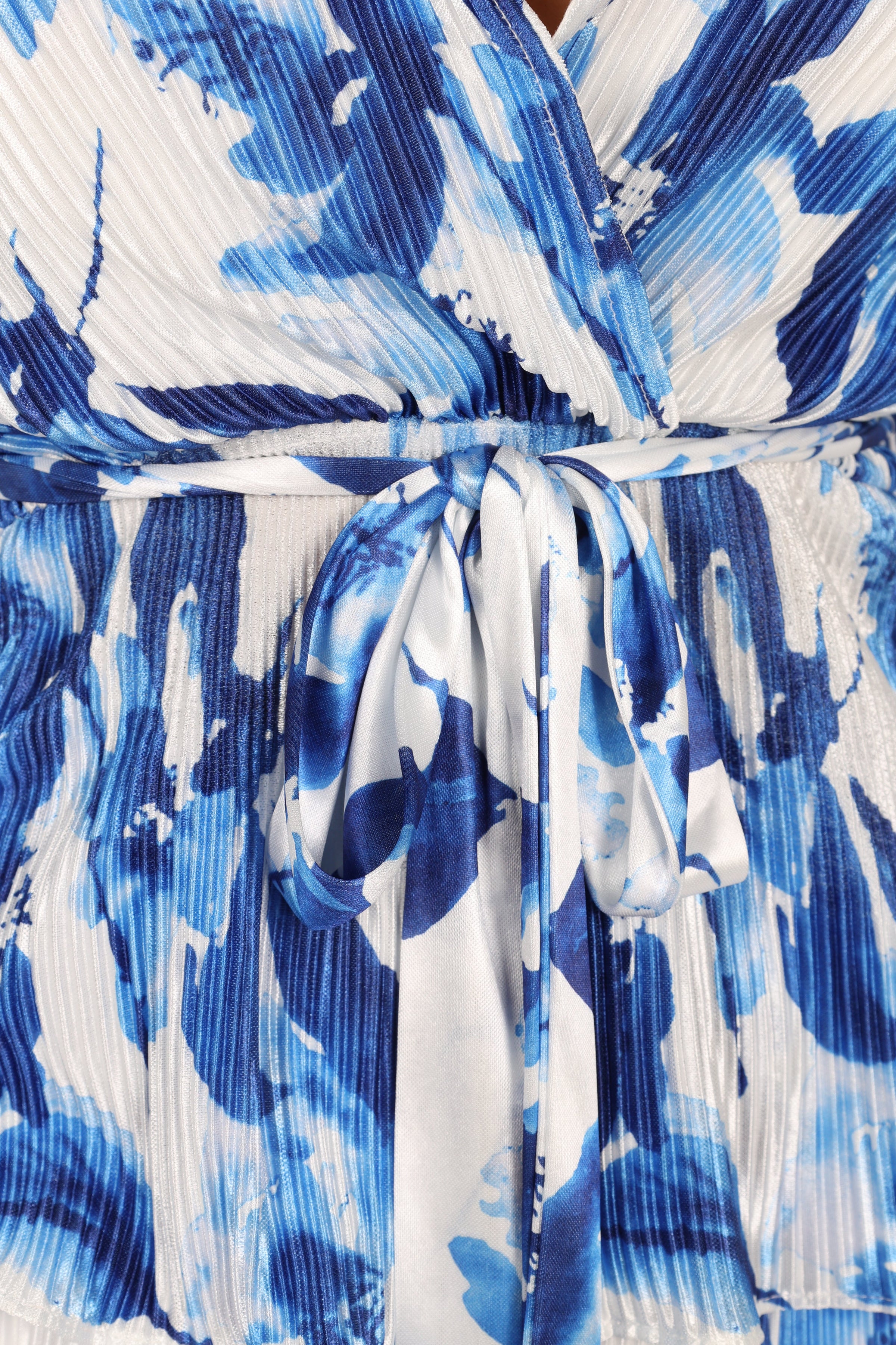 TOPS @Minelli Pleat Top - Blue