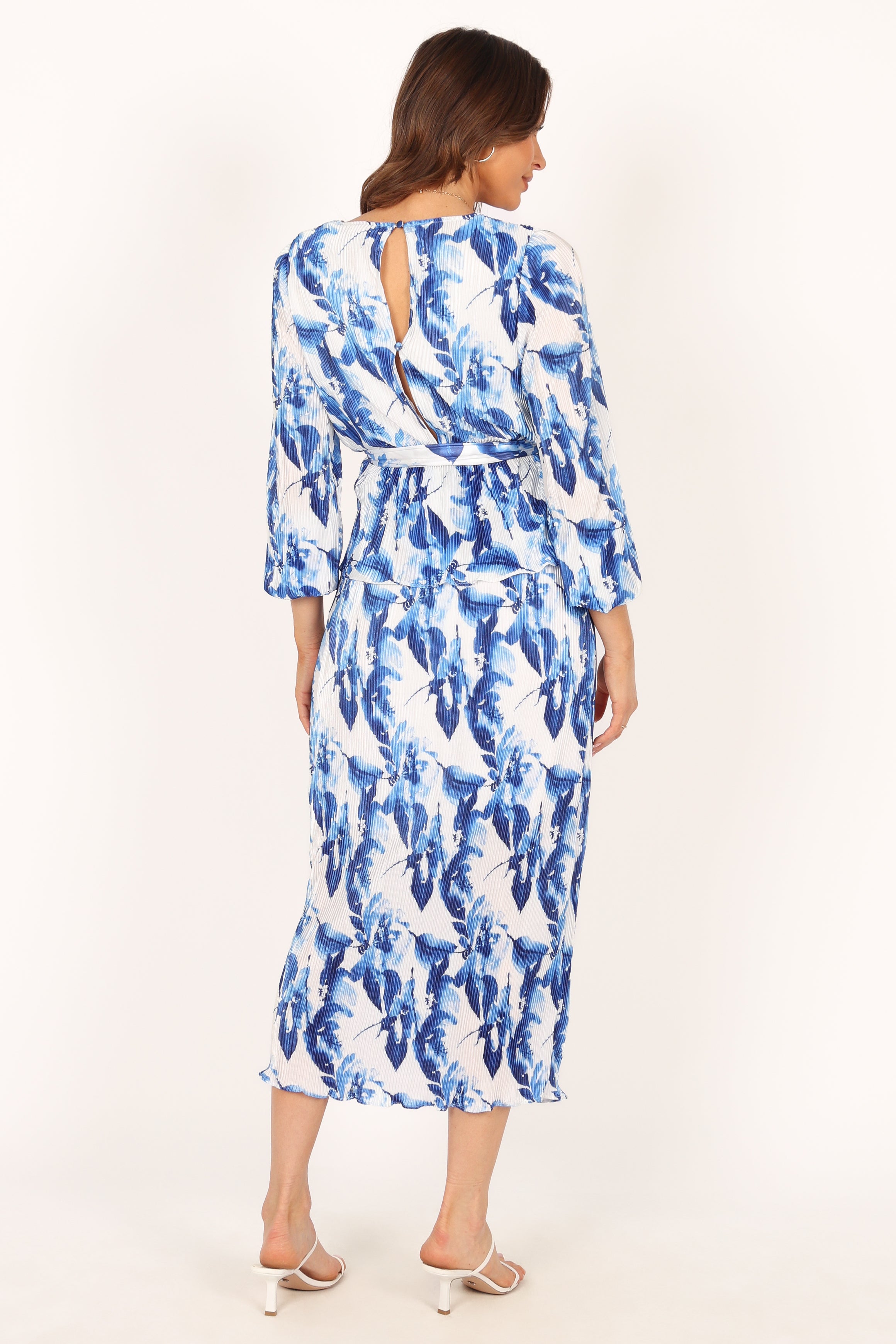 TOPS @Minelli Pleat Top - Blue