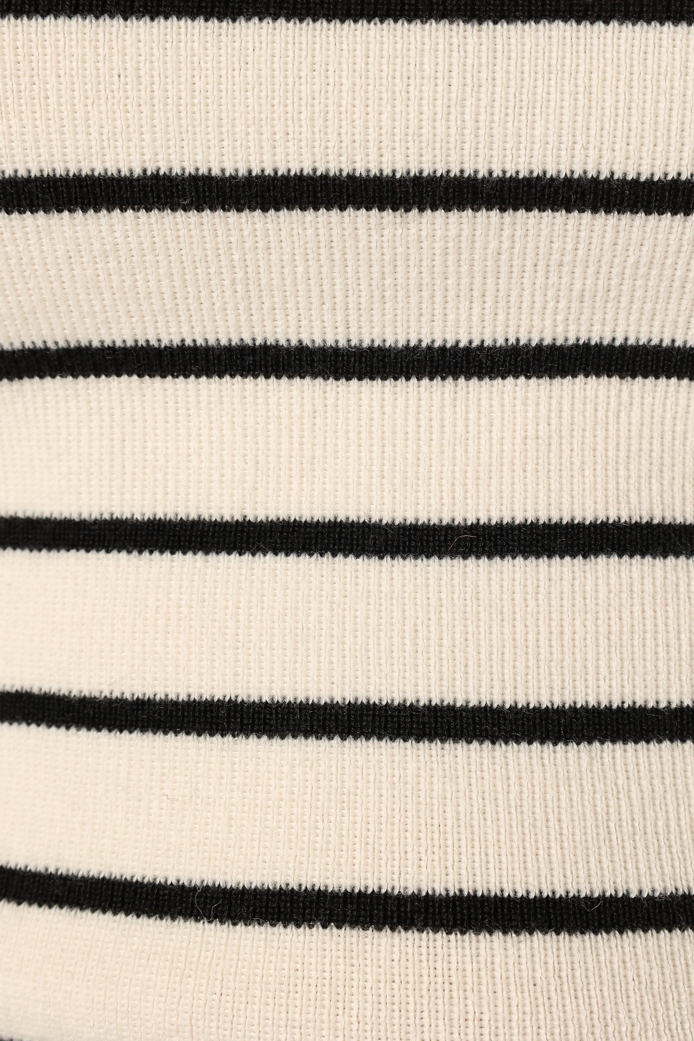 TOPS @Mockie Long Sleeve Body Suit - Black White