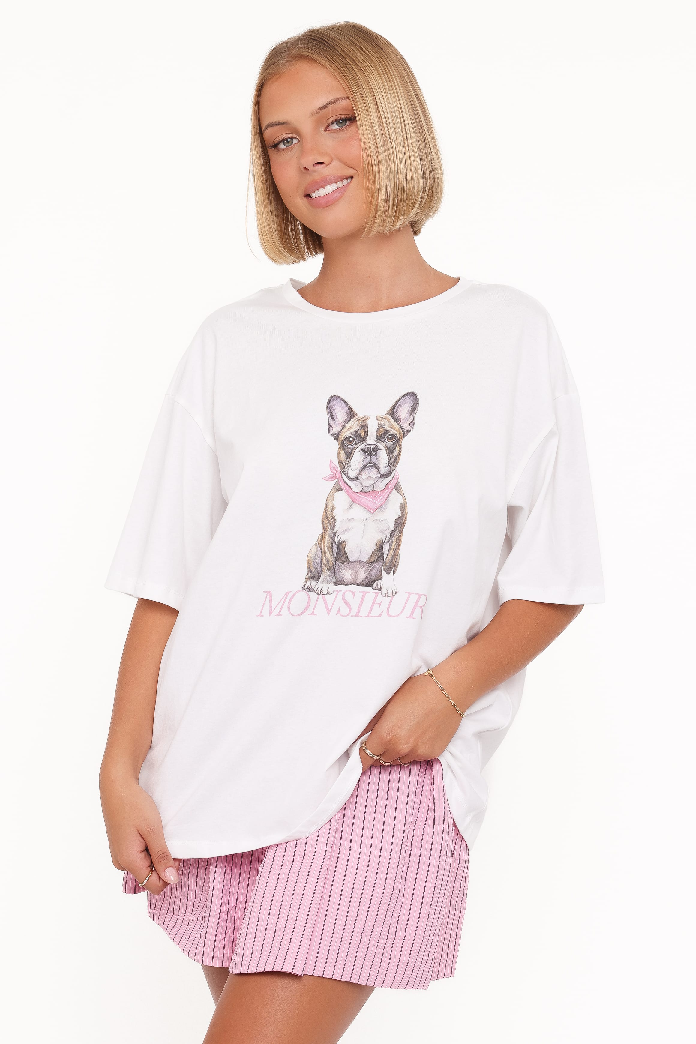 TOPS Monsier Tee - White