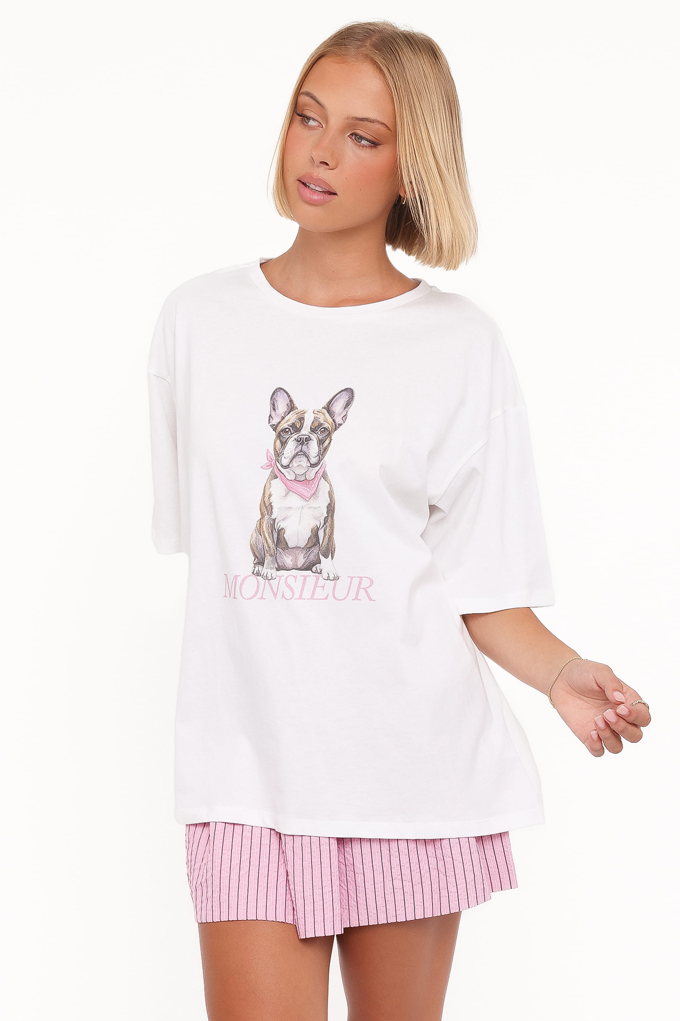 TOPS Monsier Tee - White