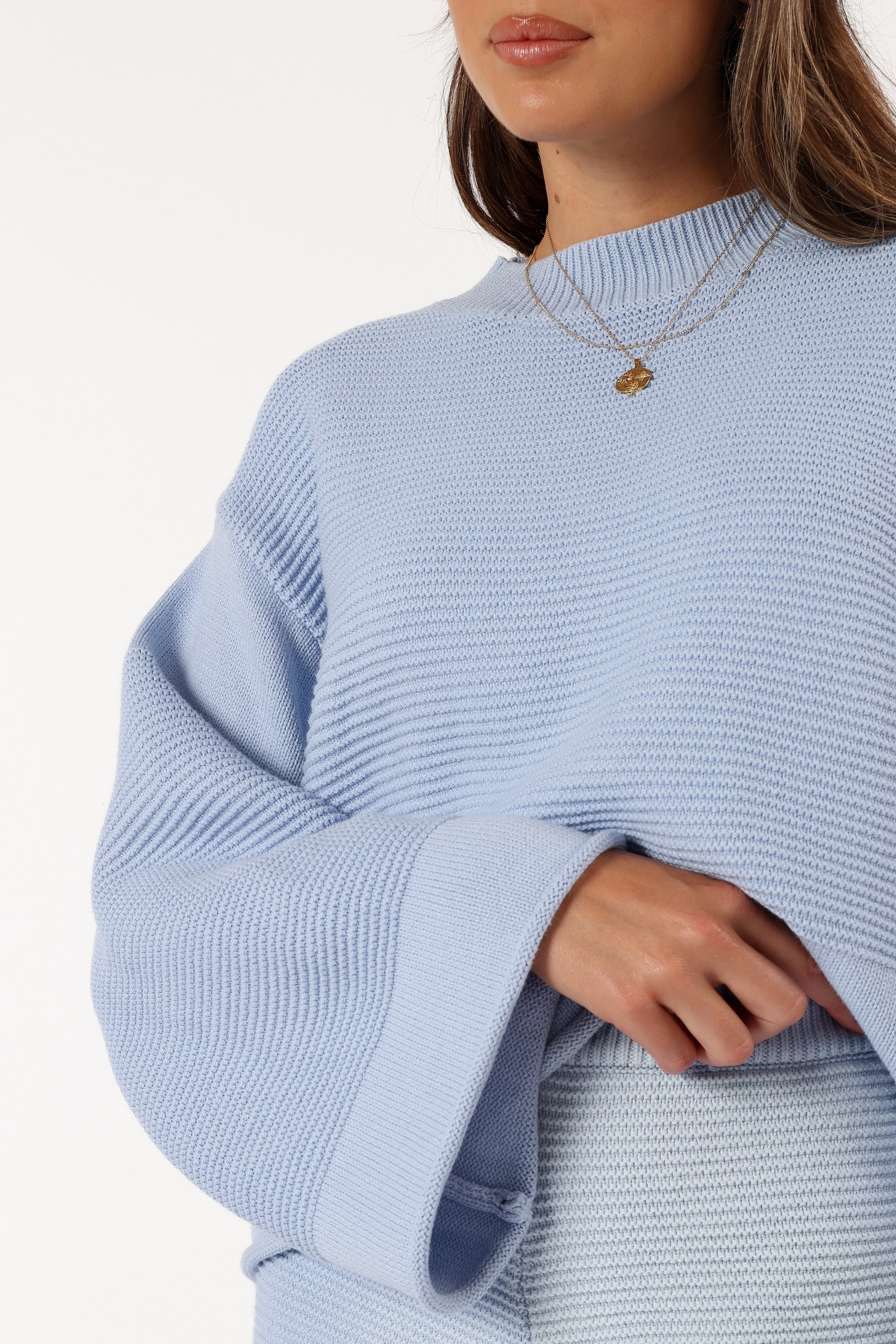 TOPS @Myna Knit Jumper - Blue