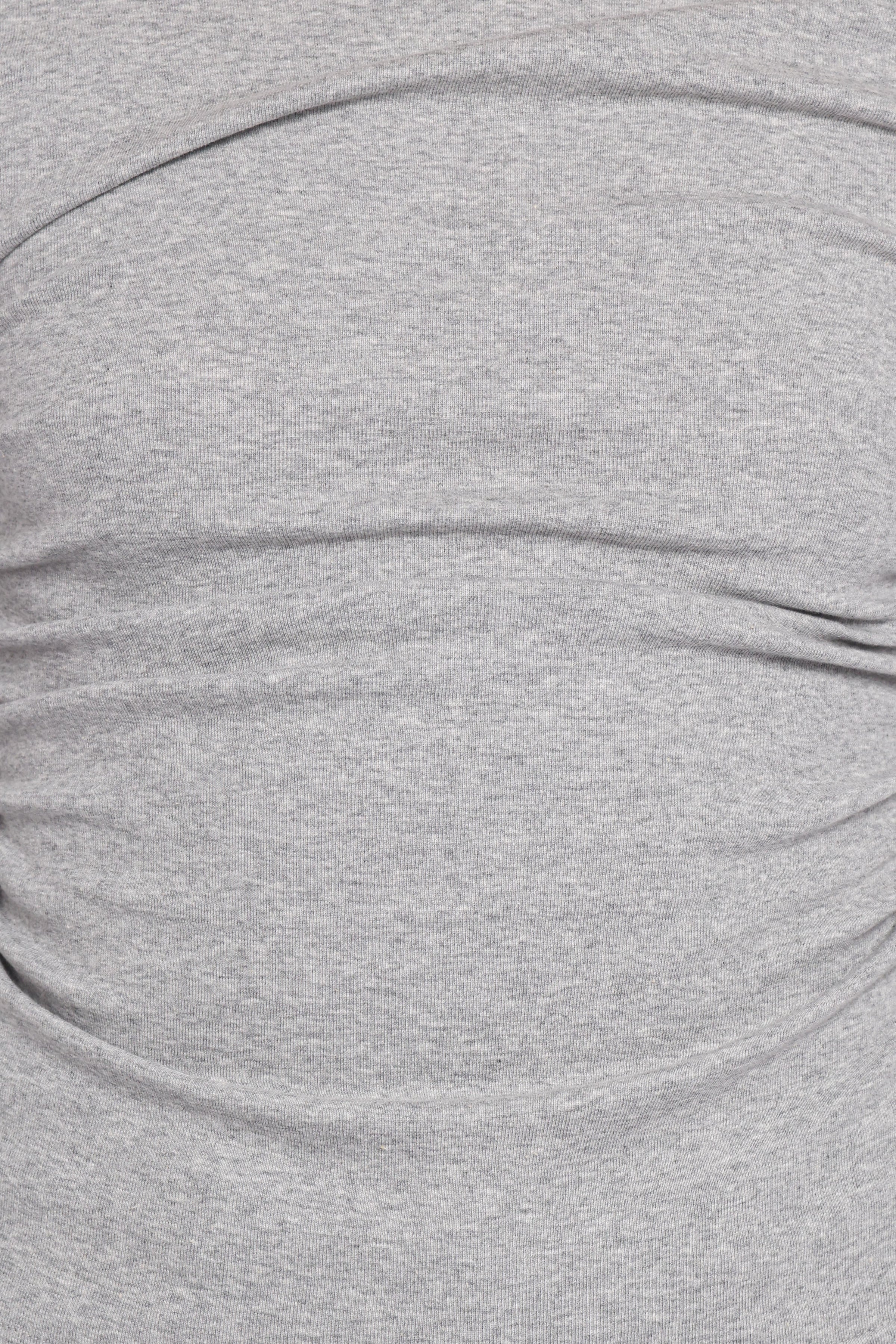 TOPS Nissa Long Sleeve Top - Heather Grey