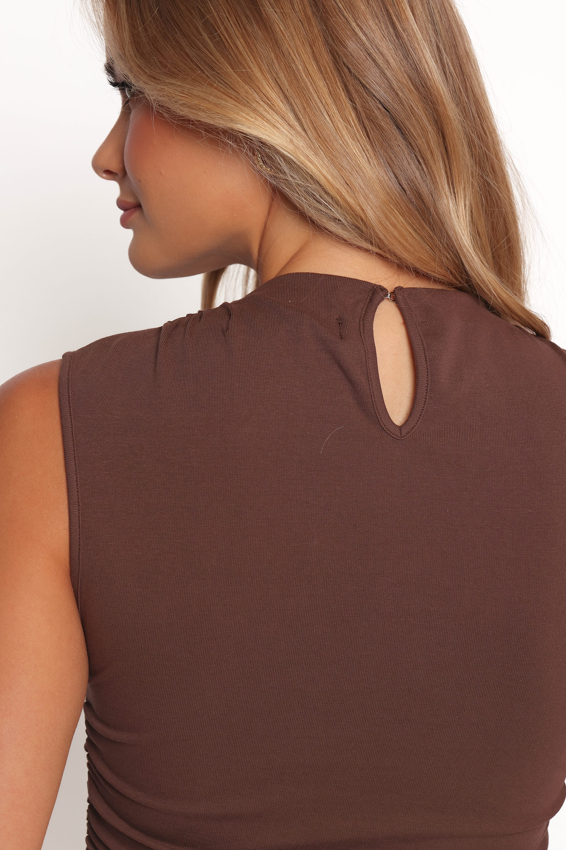 TOPS Nissa Top - Chocolate Brown