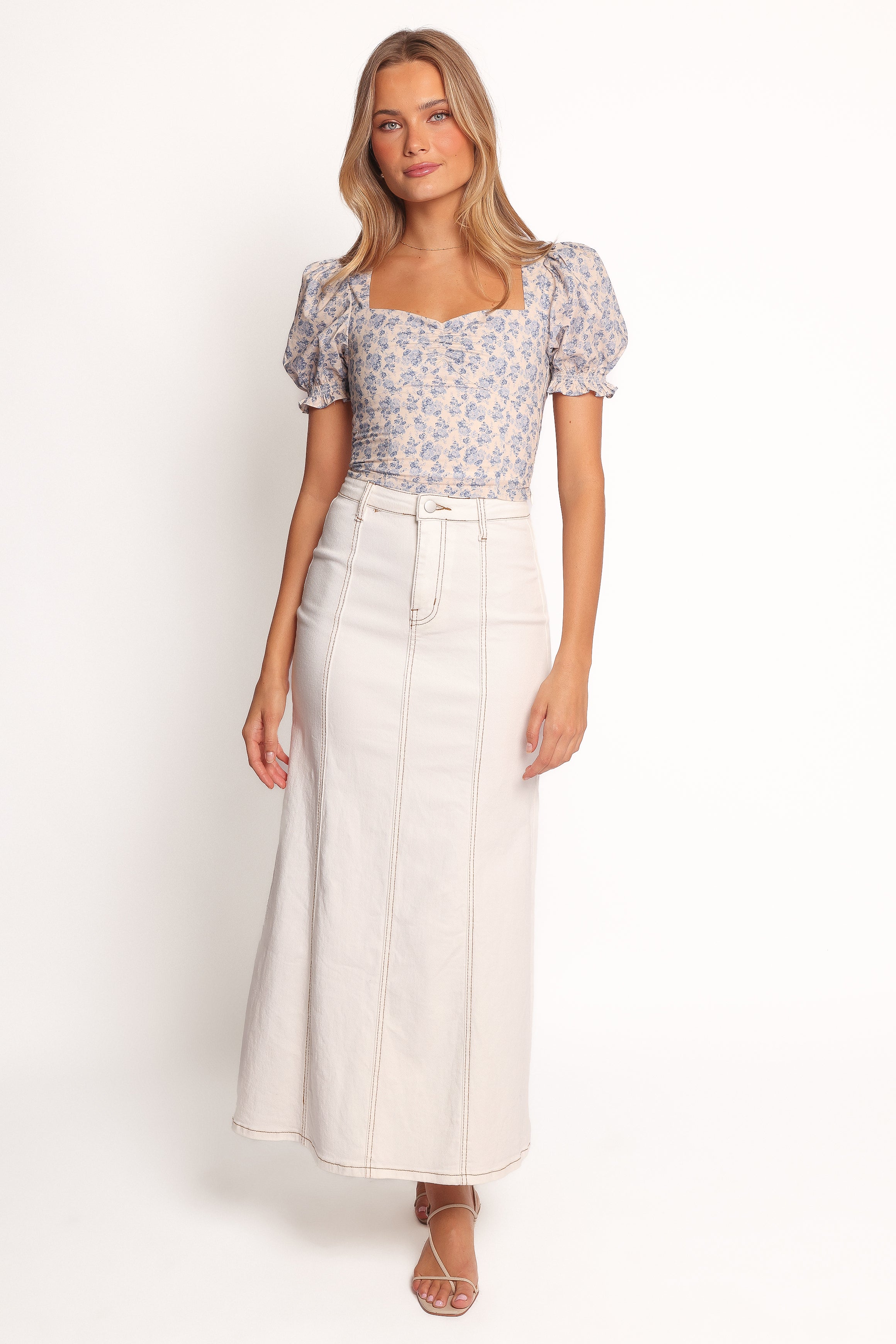 TOPS Noel Cotton Top - Parisian Bloom