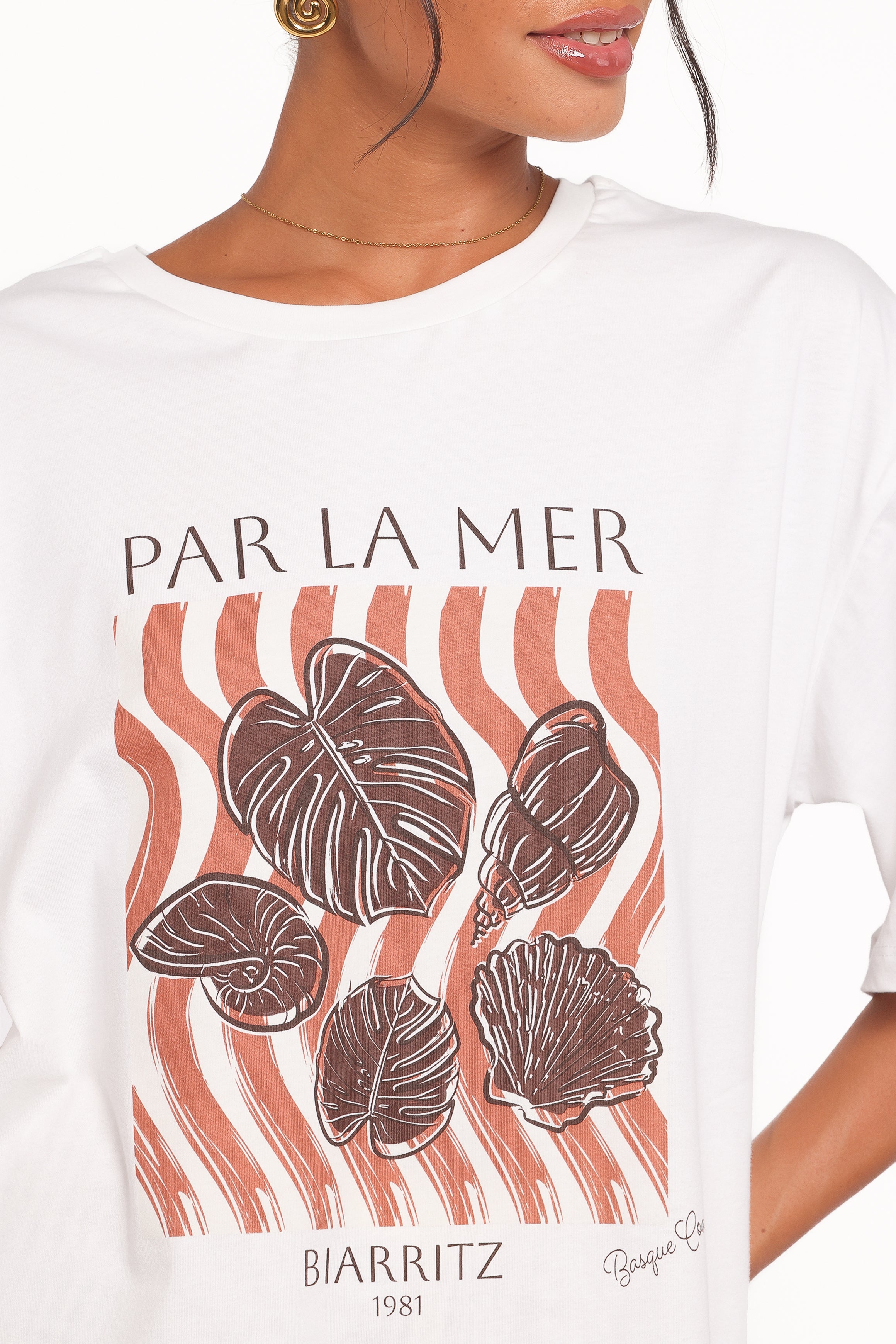 TOPS Par La Mer Tee - White