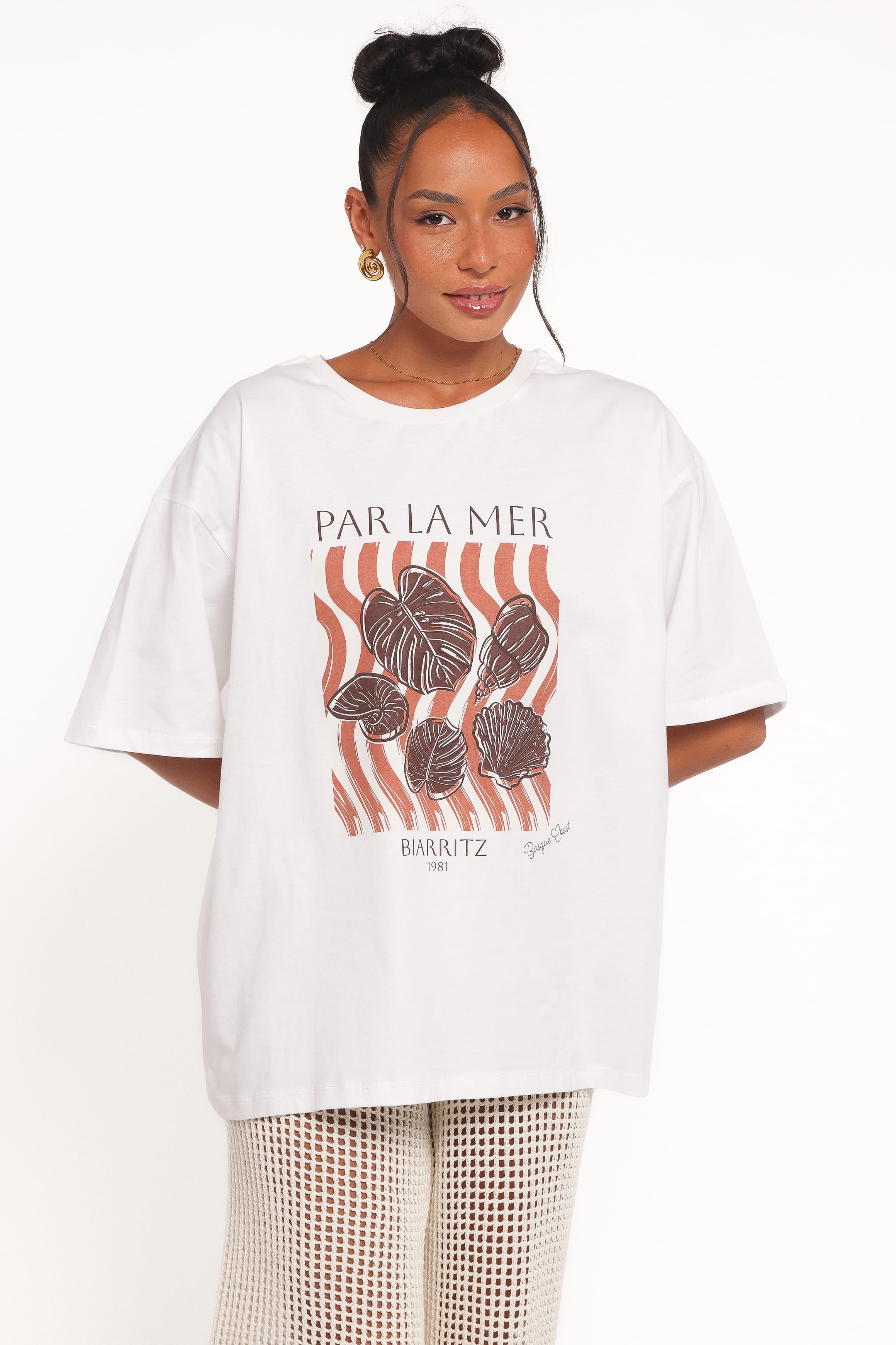 TOPS Par La Mer Tee - White