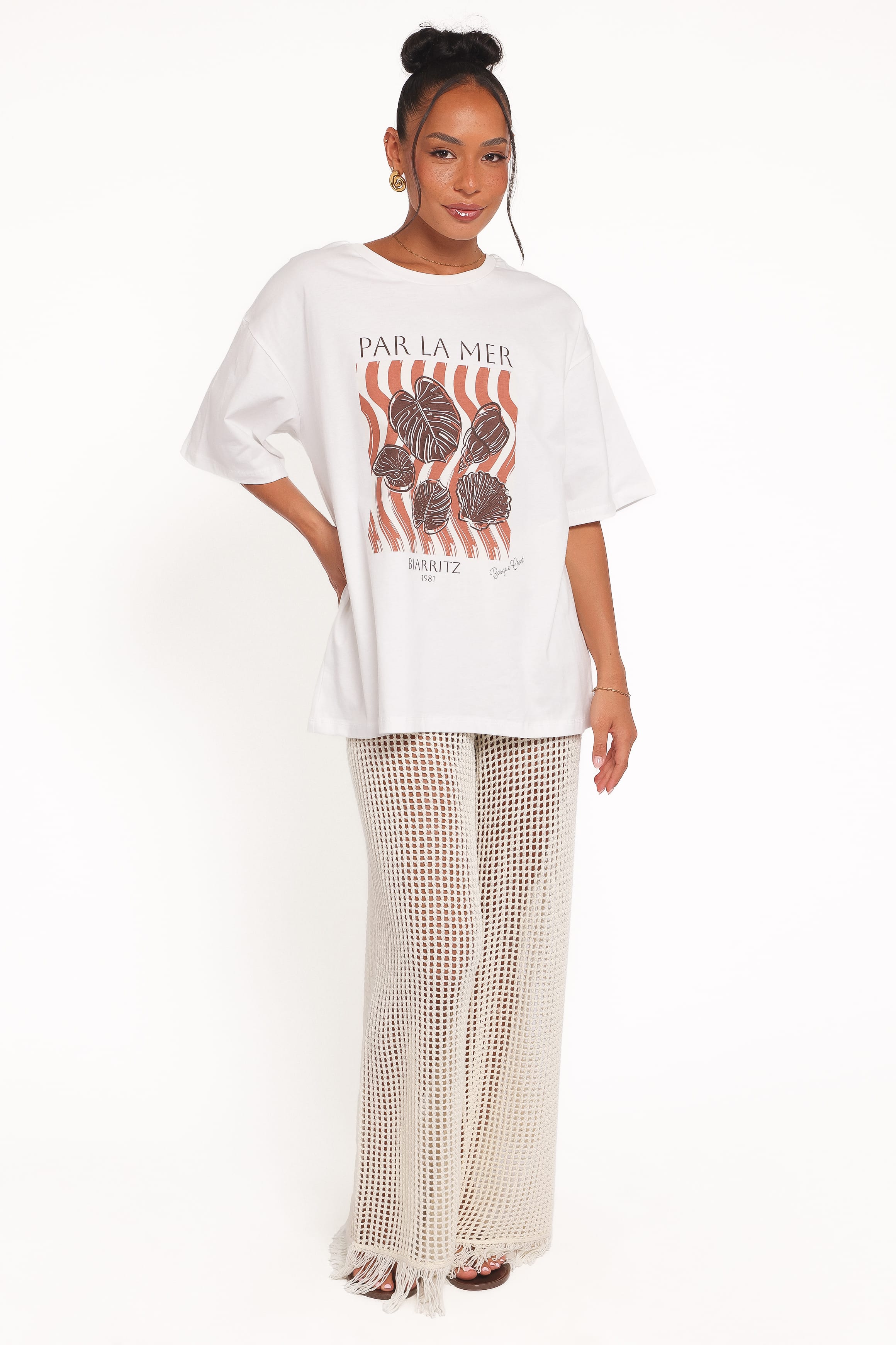 TOPS Par La Mer Tee - White