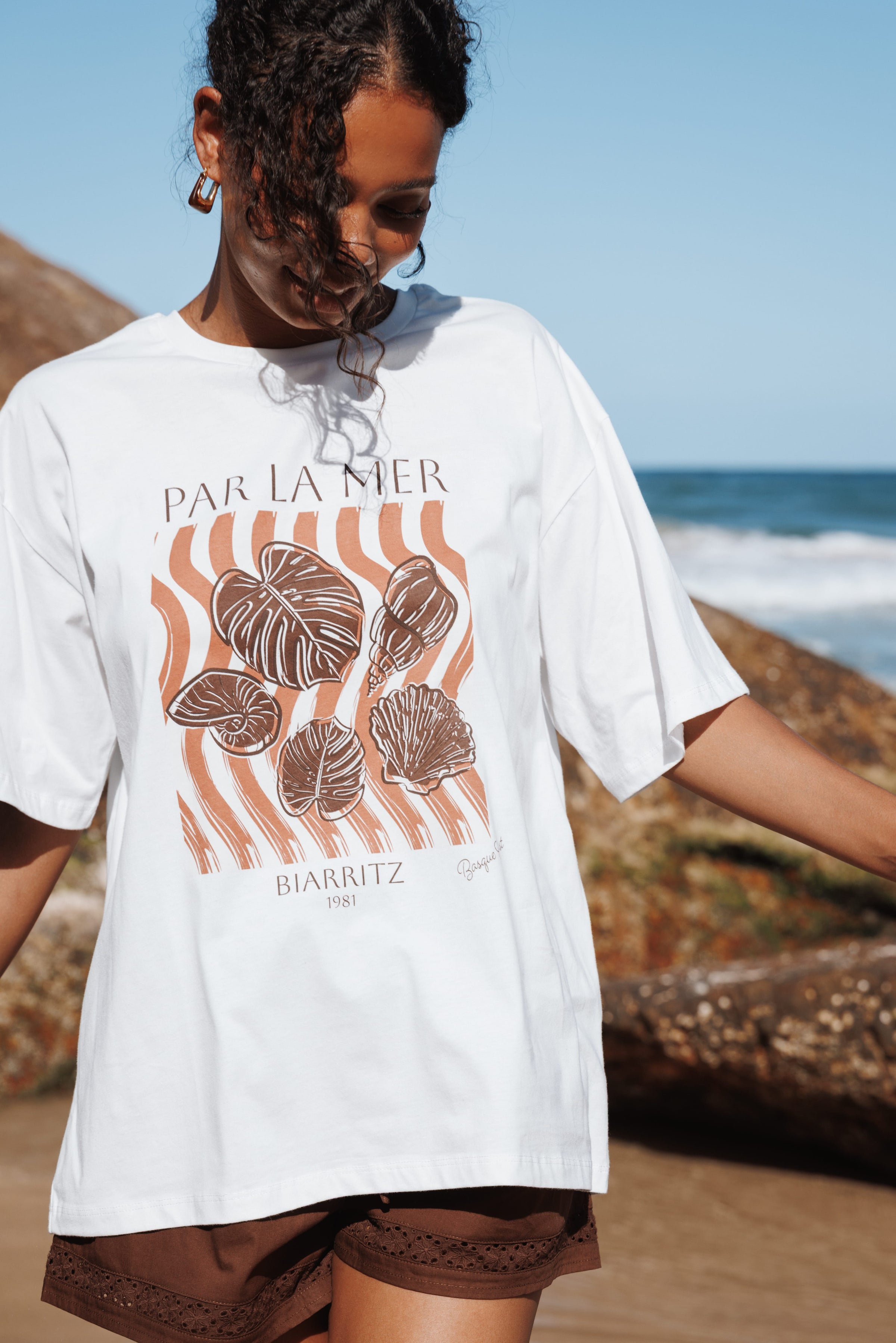 TOPS Par La Mer Tee - White