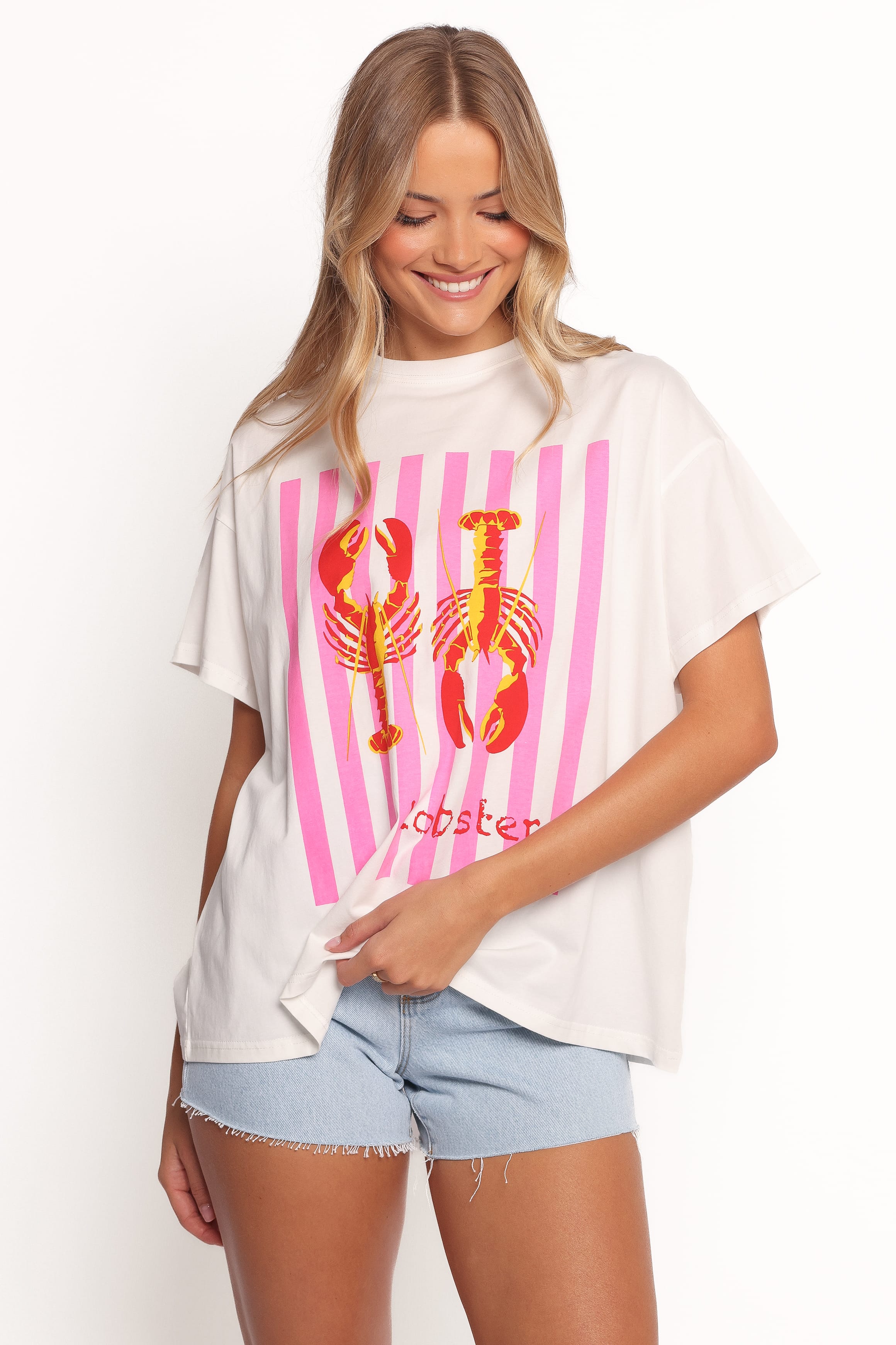 TOPS Portland Tee - Lobster Pink