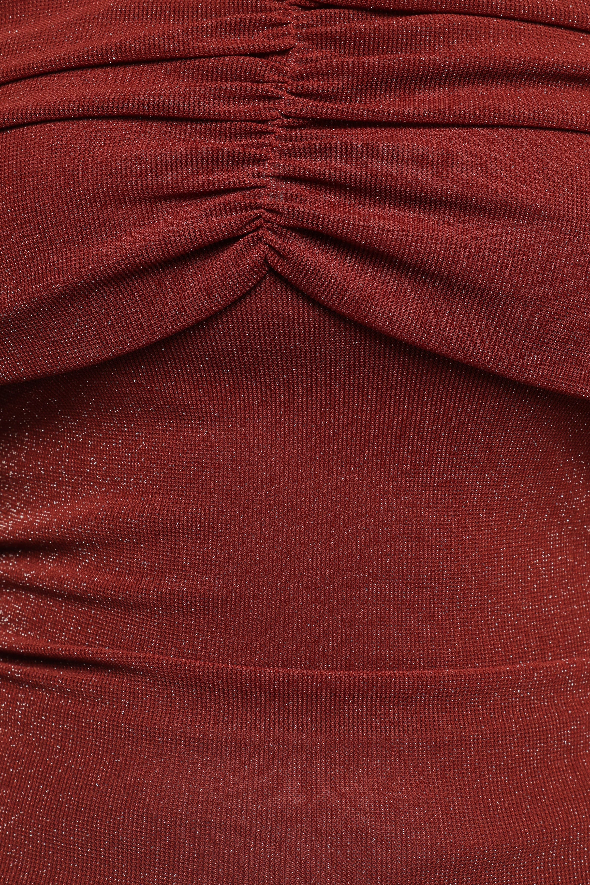 TOPS Raya Off Shoulder Top - Merlot