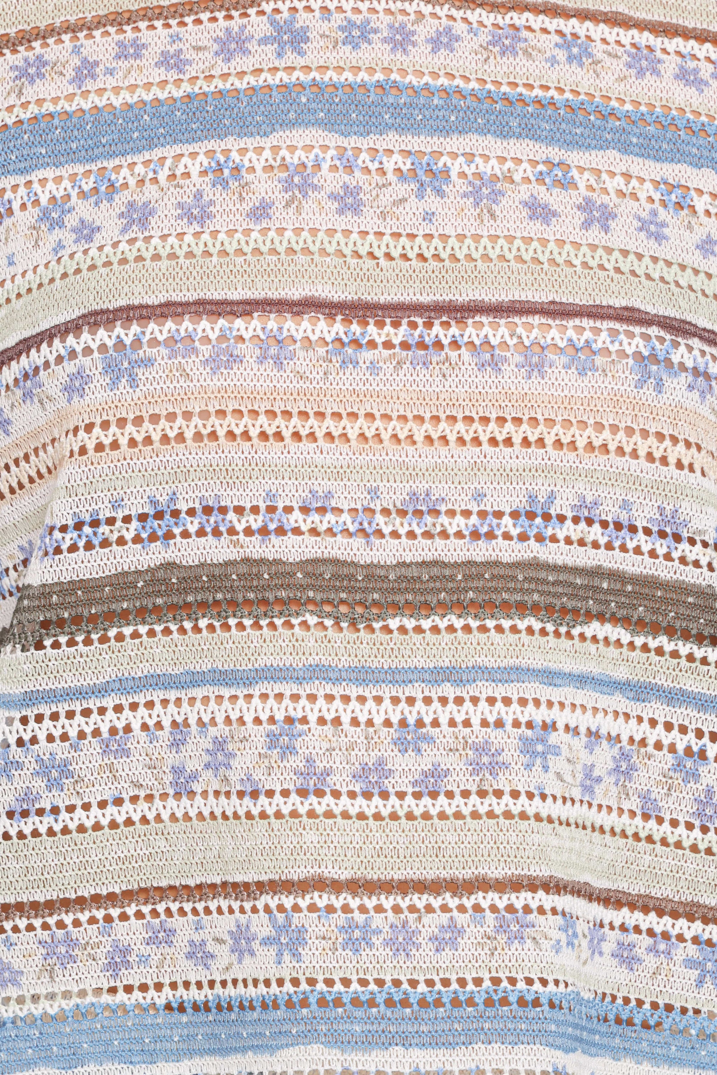 TOPS Reese Textured Tee - Multi Stripe