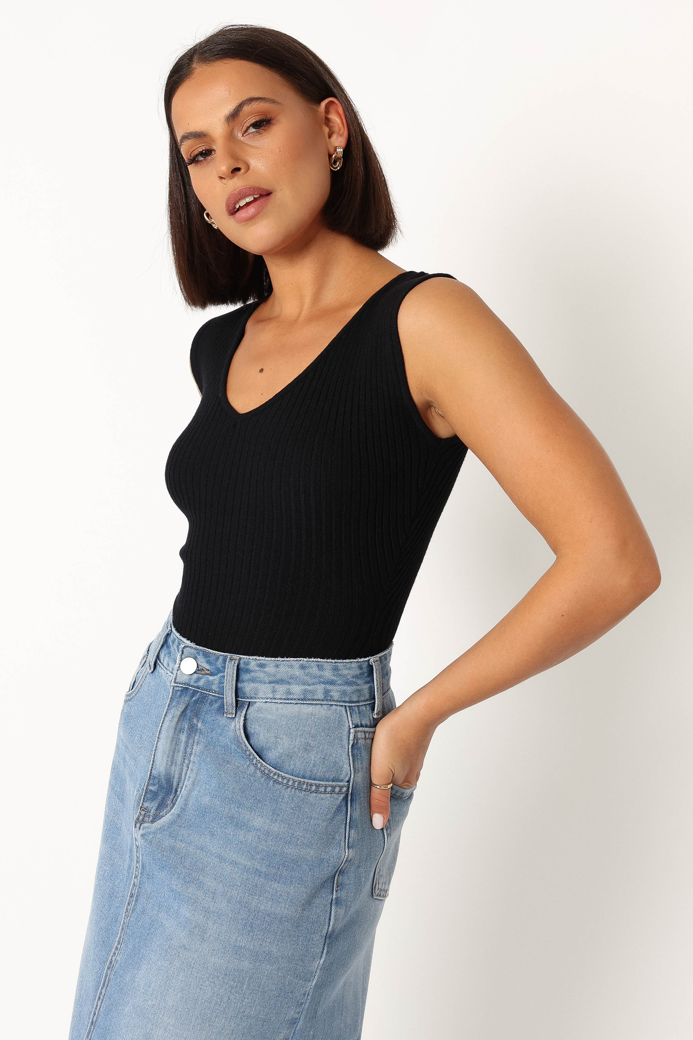 TOPS @Remi Bodysuit - Black