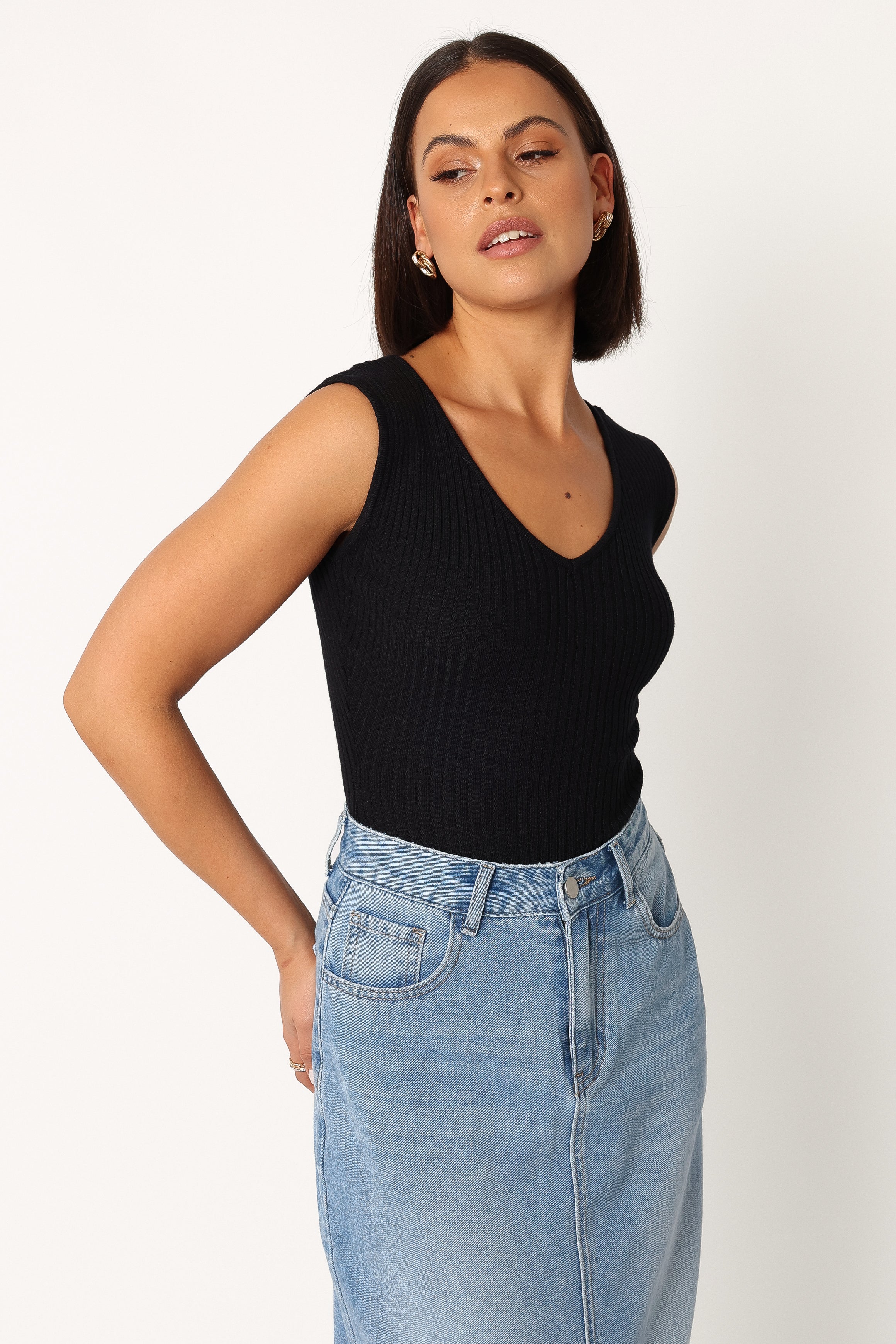 TOPS @Remi Bodysuit - Black