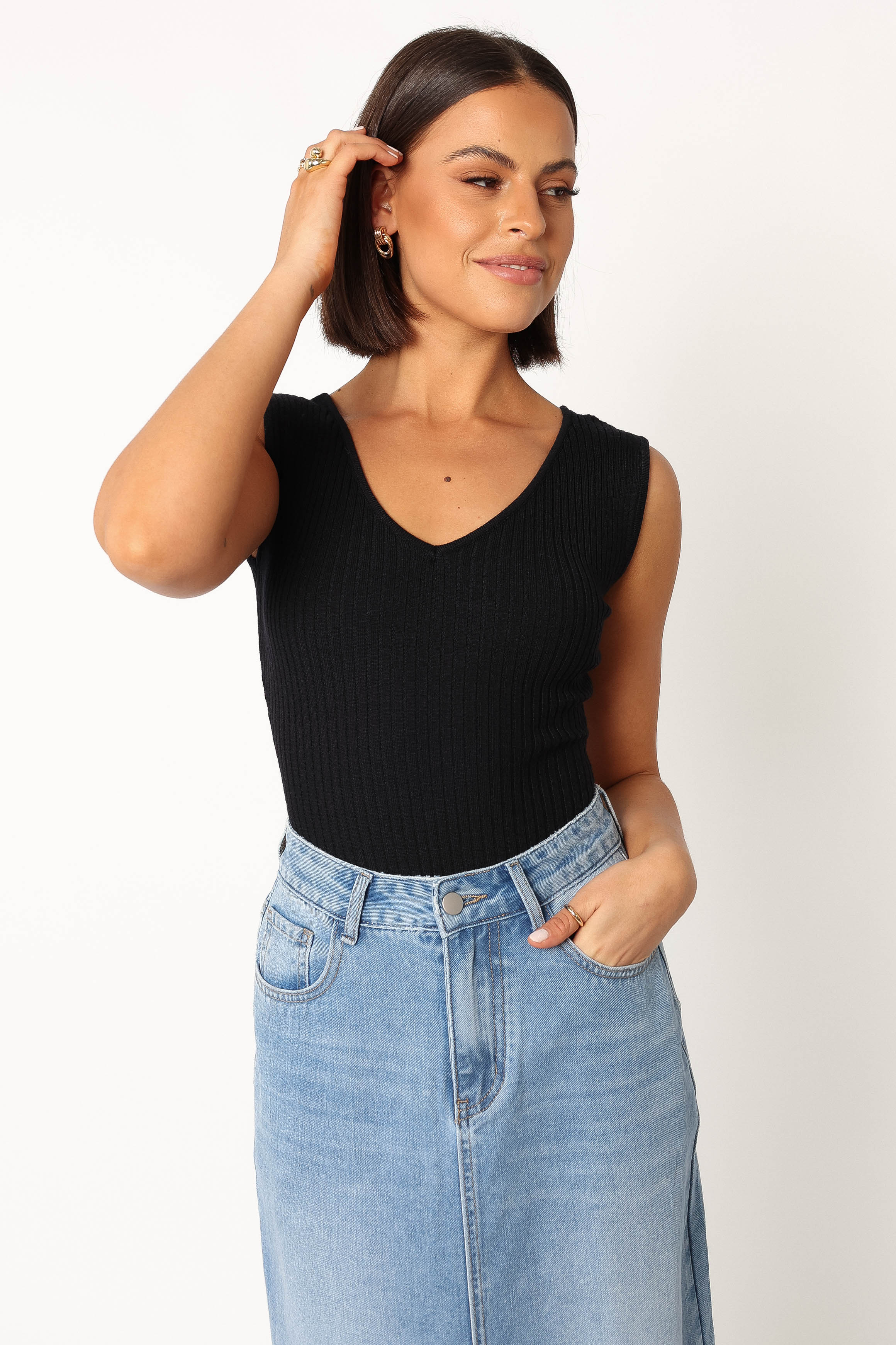 TOPS @Remi Bodysuit - Black