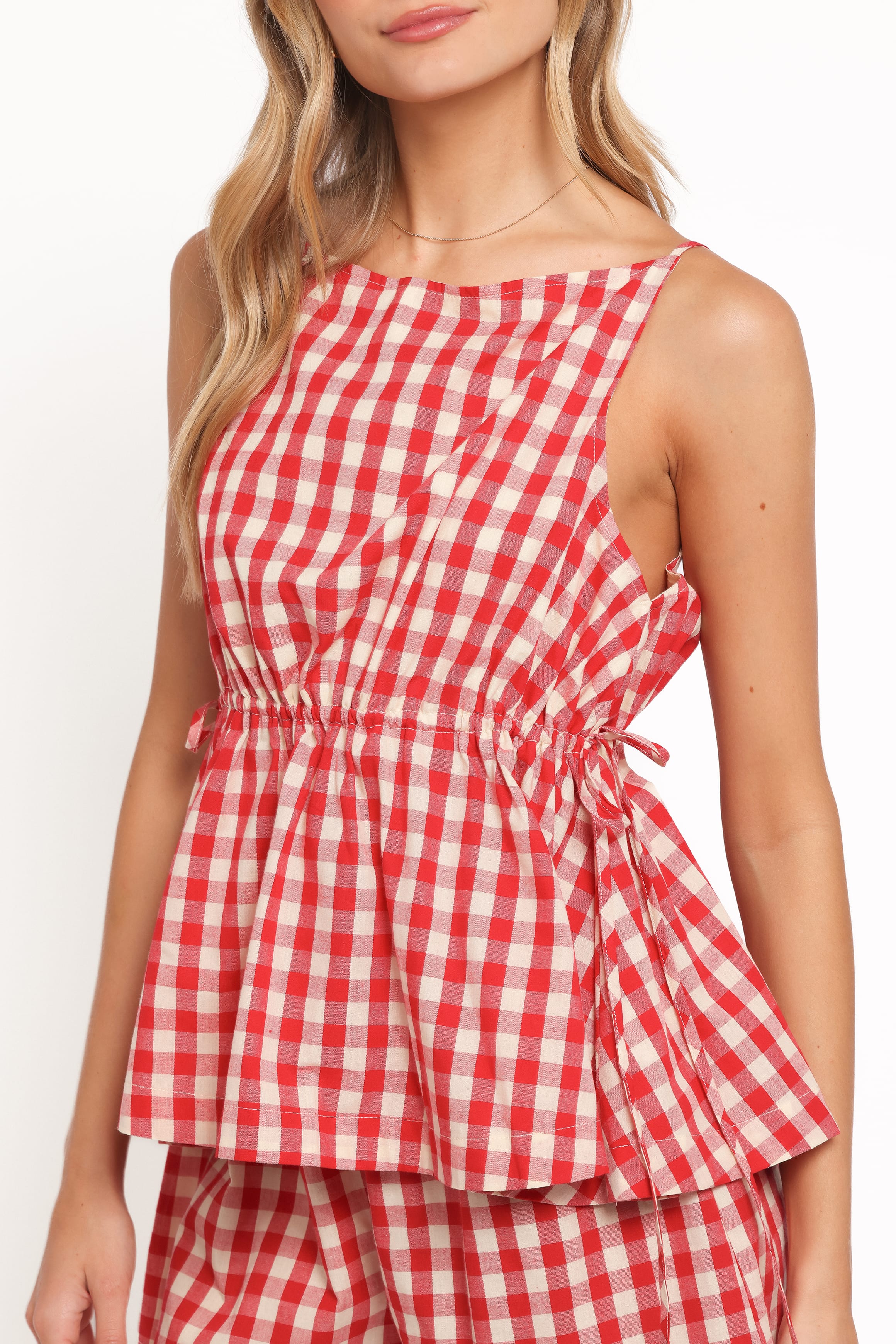 TOPS Rory Top - Red Gingham