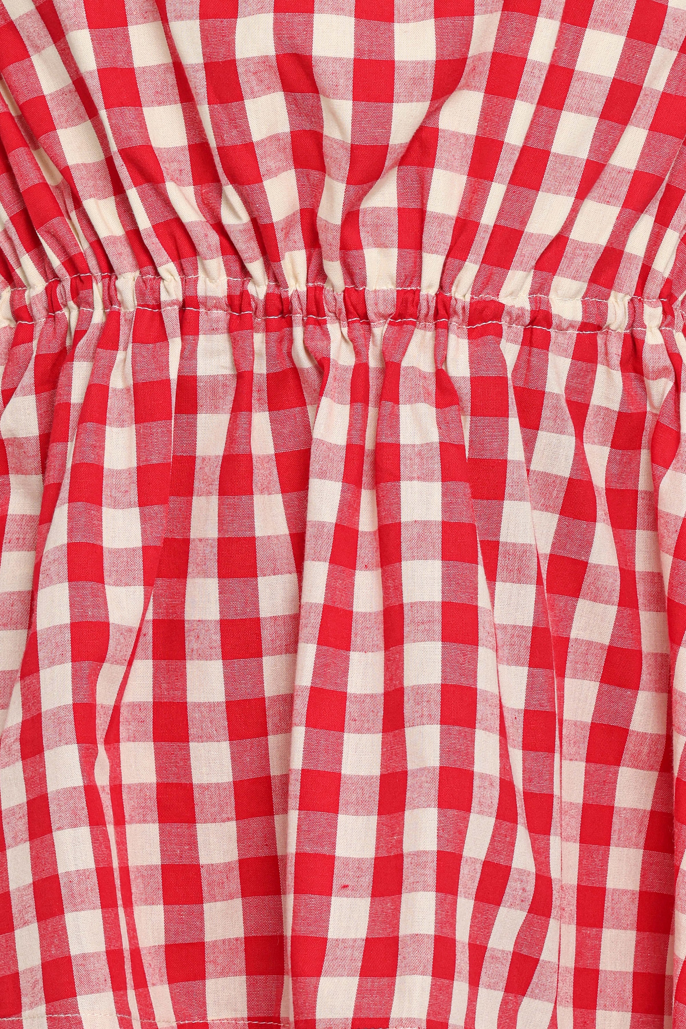 TOPS Rory Top - Red Gingham
