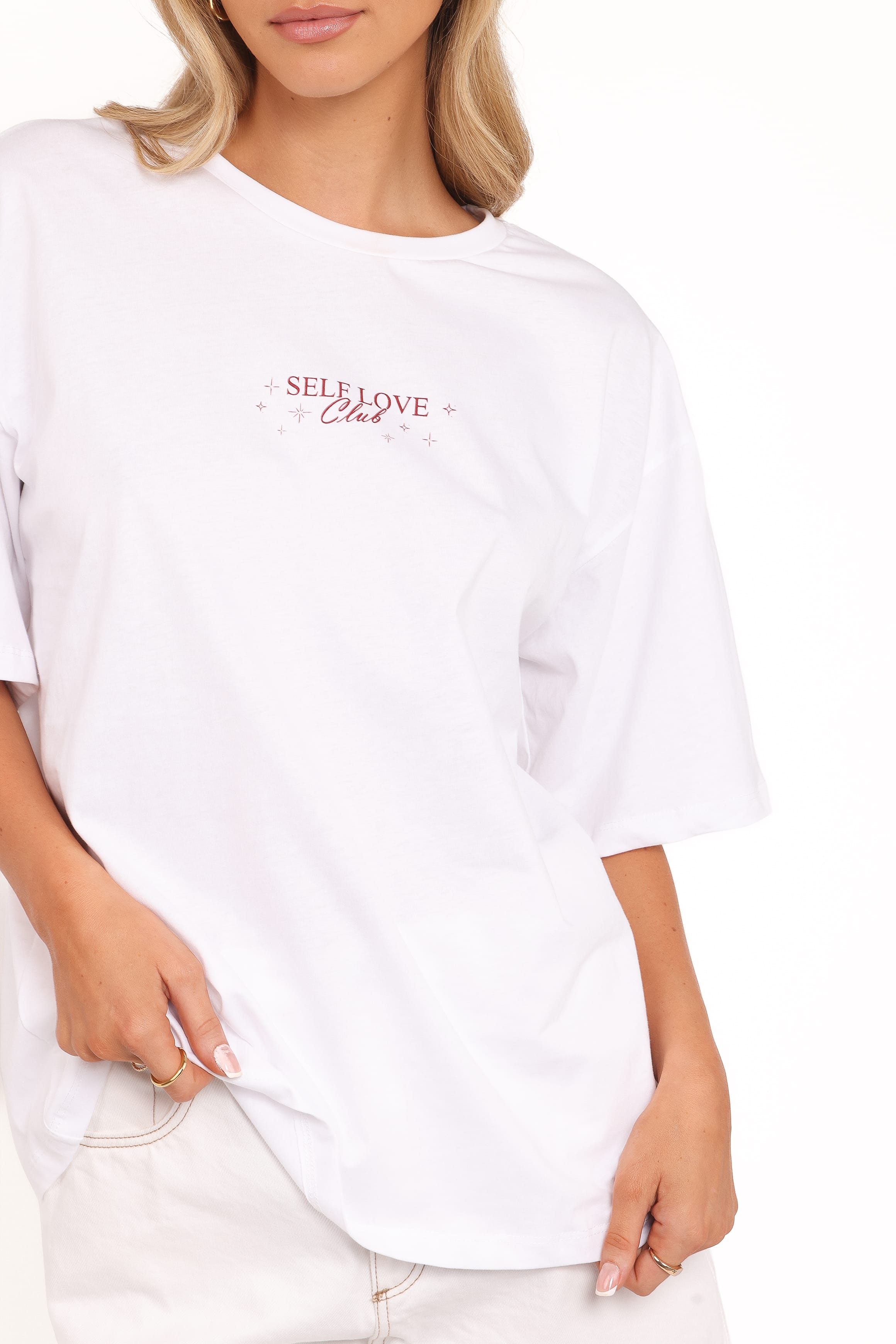 TOPS Runa Self Love Graphic Tee - White