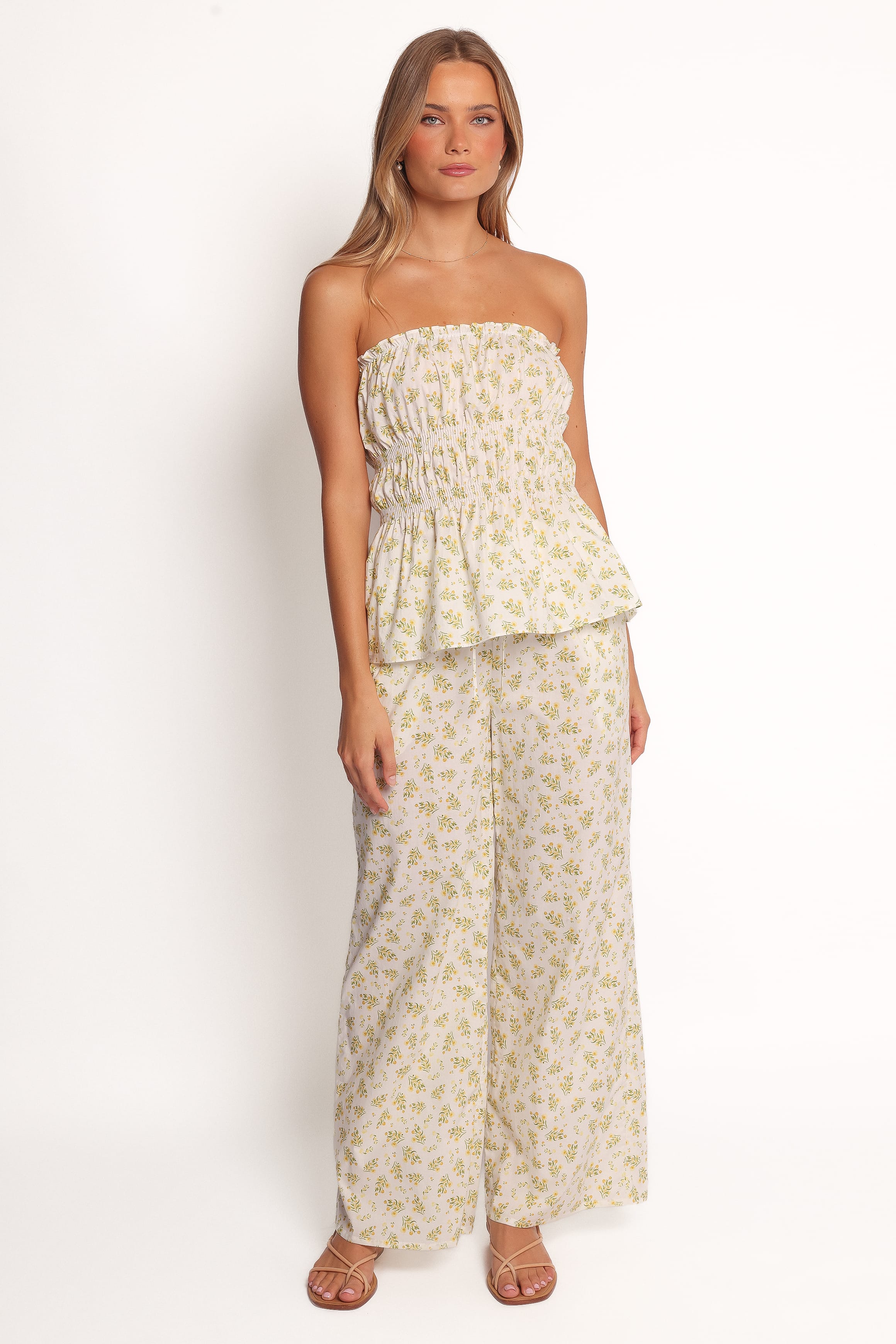 TOPS Ruthie Strapless Top - Ditsy Floral