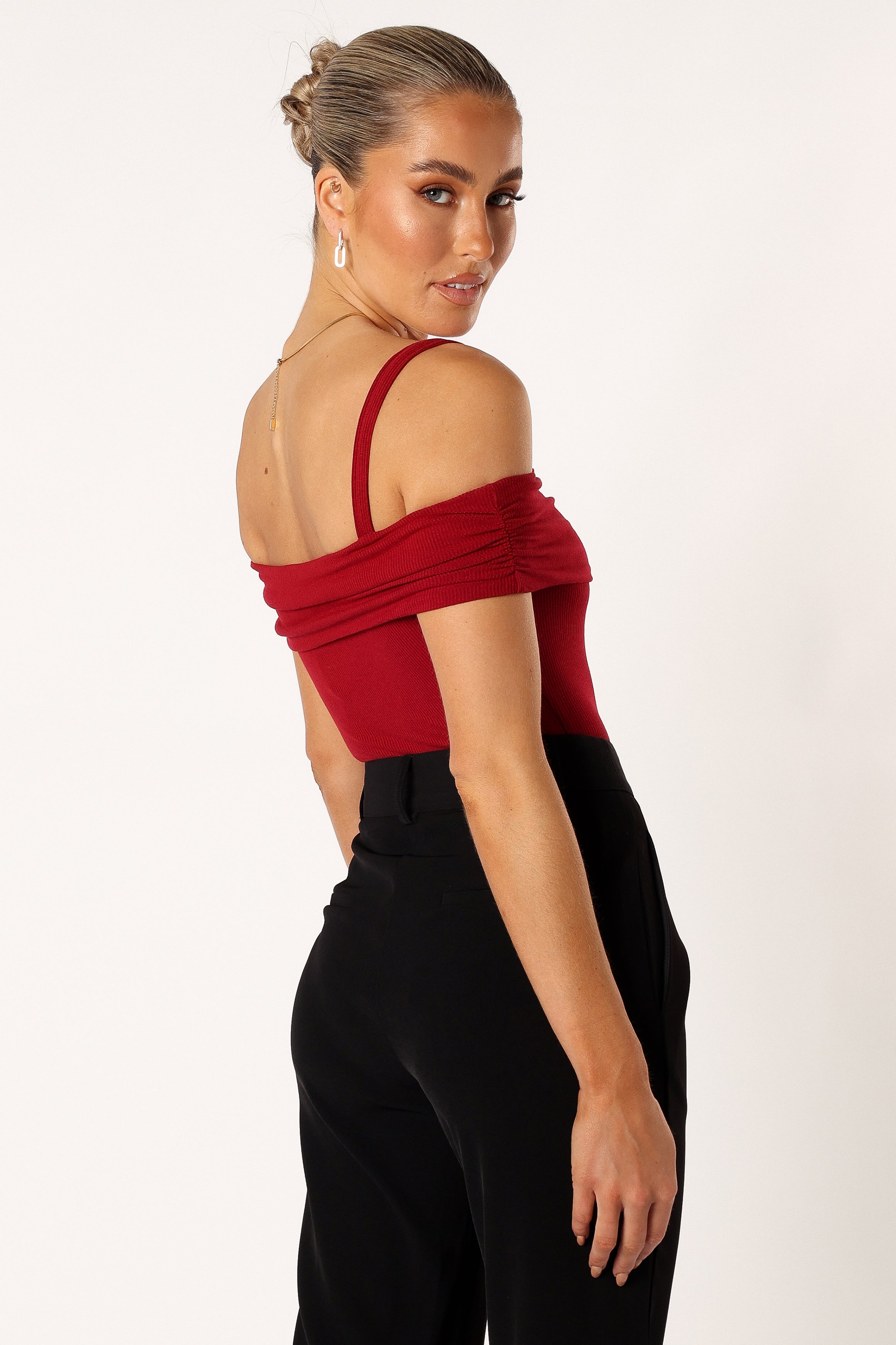 TOPS @Ryder Bodysuit - Wine