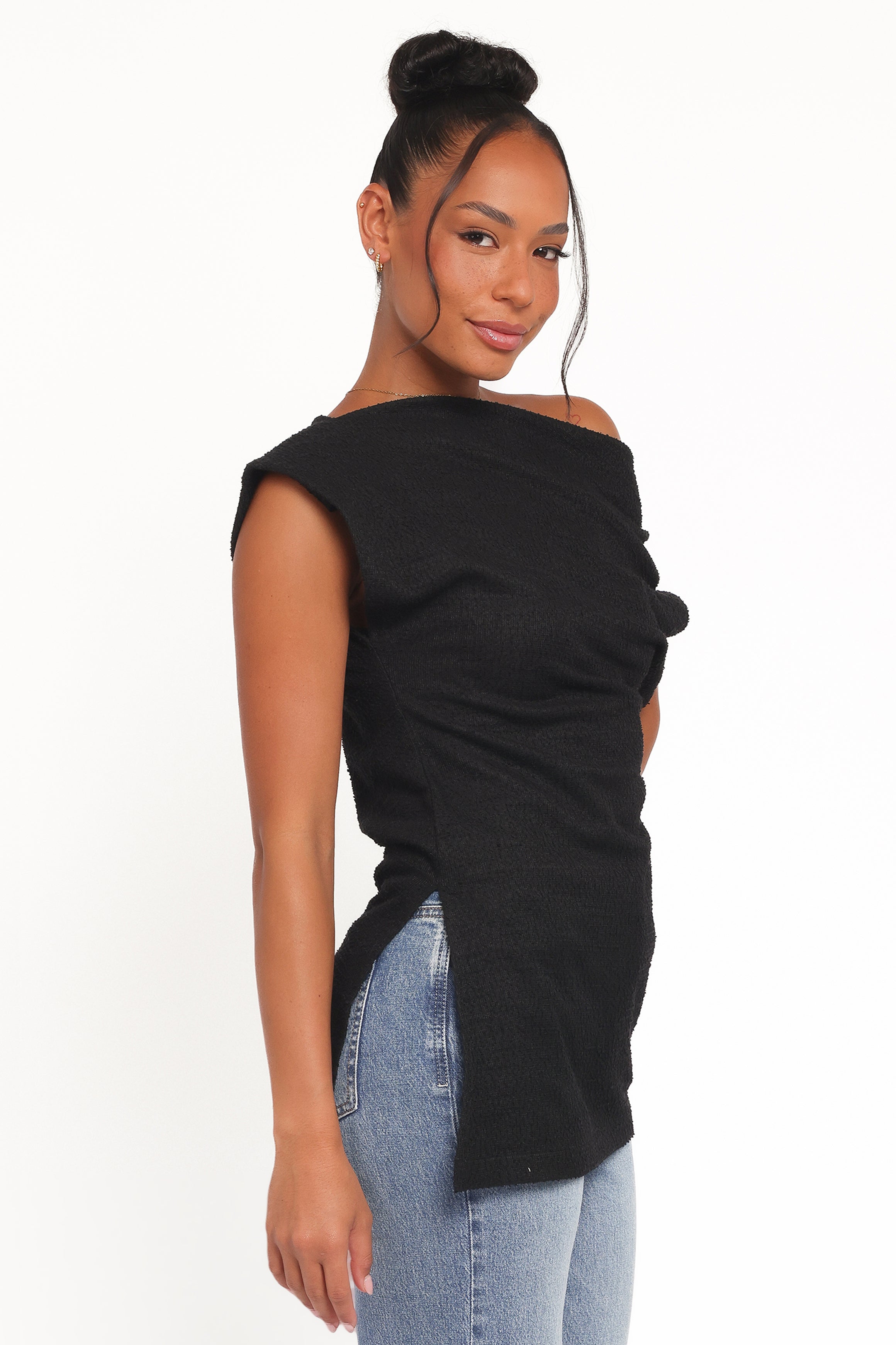 TOPS Selma Knit Top - Black