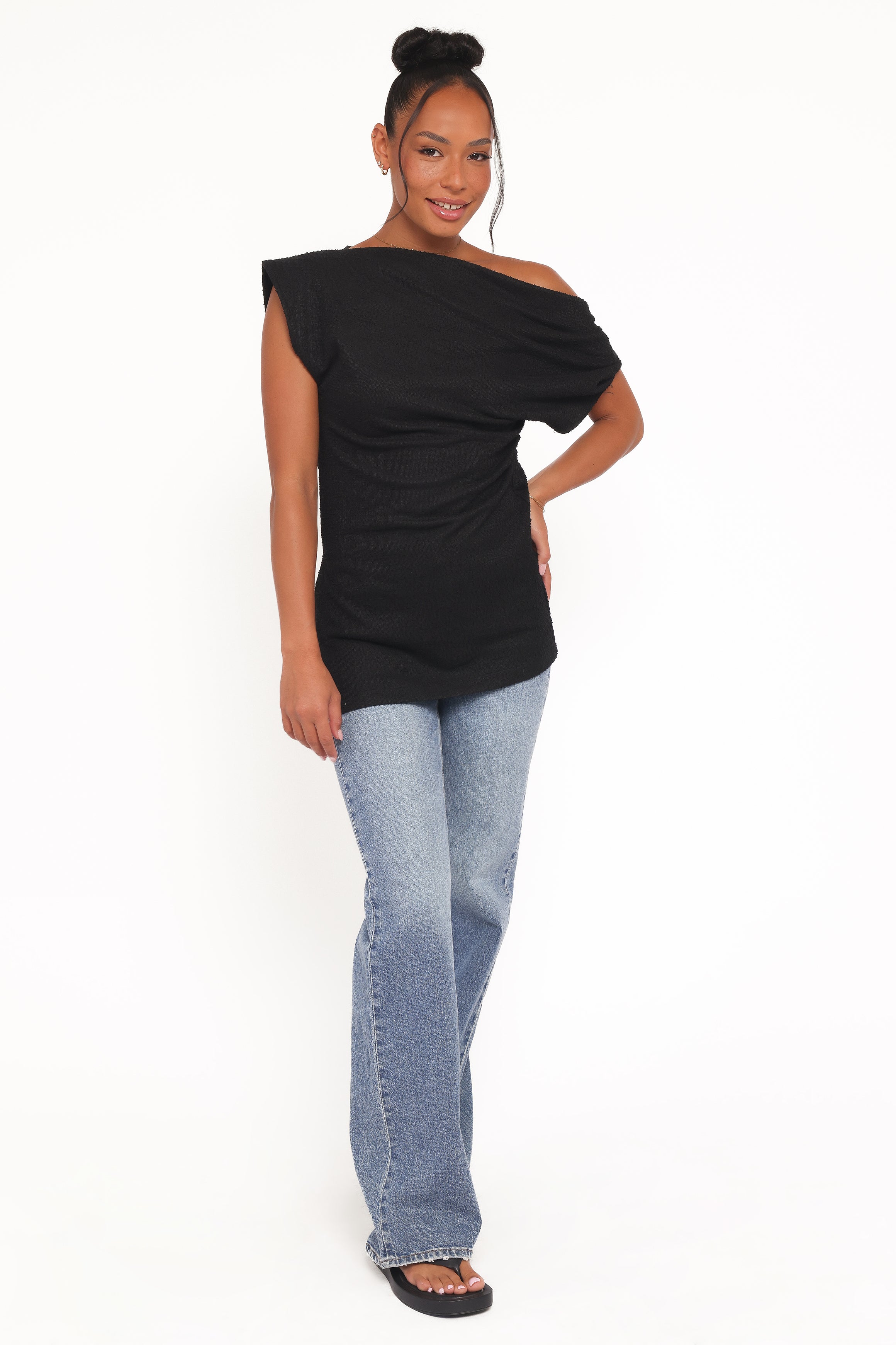 TOPS Selma Knit Top - Black