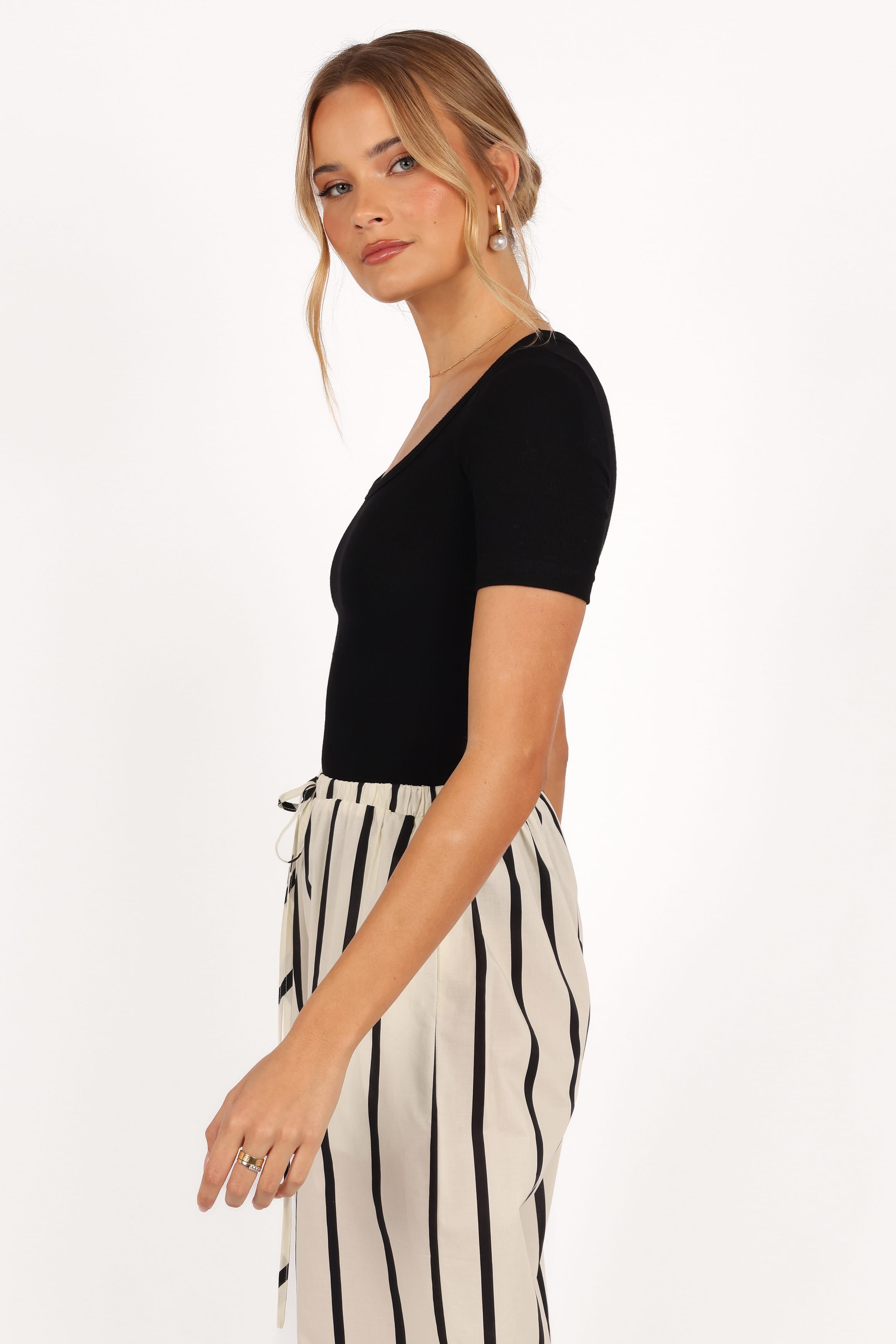 TOPS Solene Knit Top - Black
