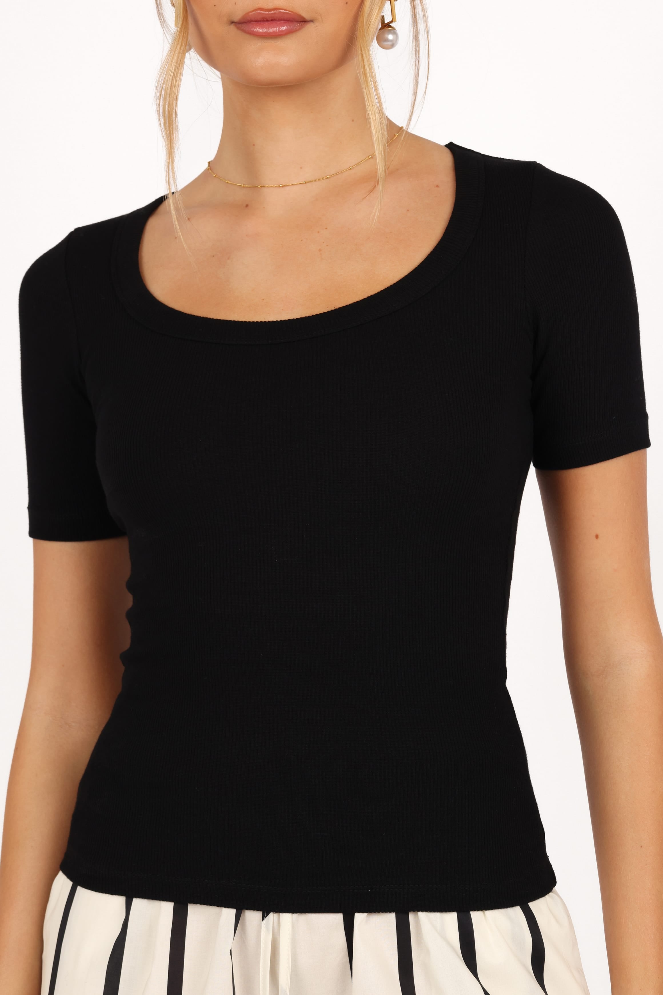 TOPS Solene Knit Top - Black