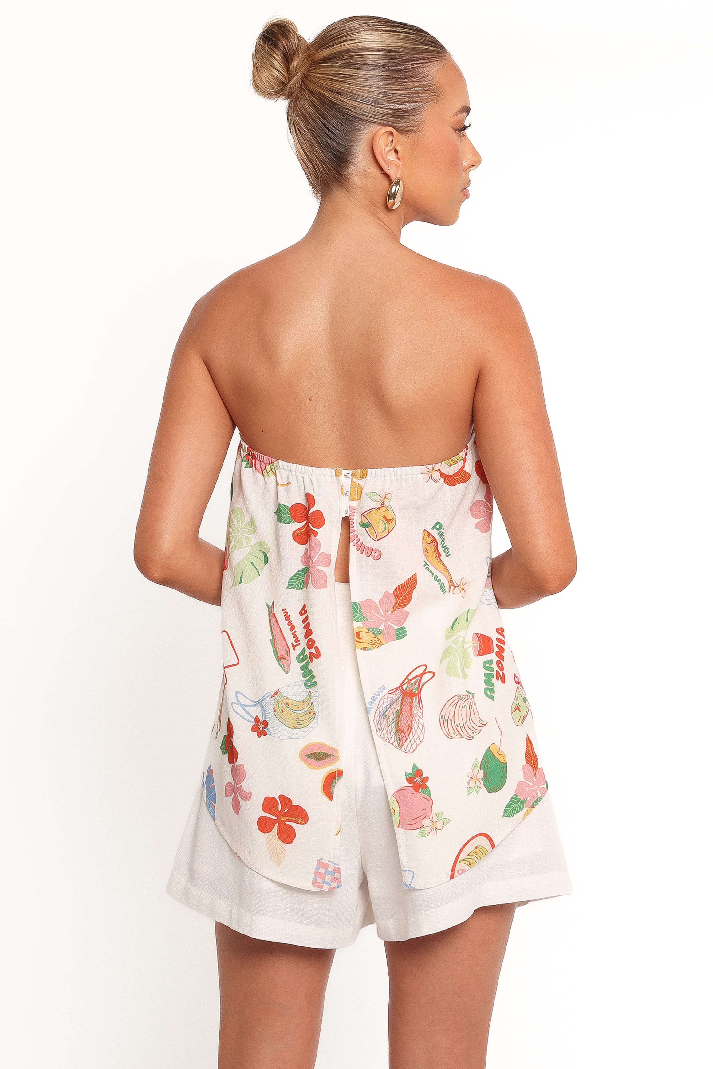 TOPS Sui Strapless Top - Alfresco