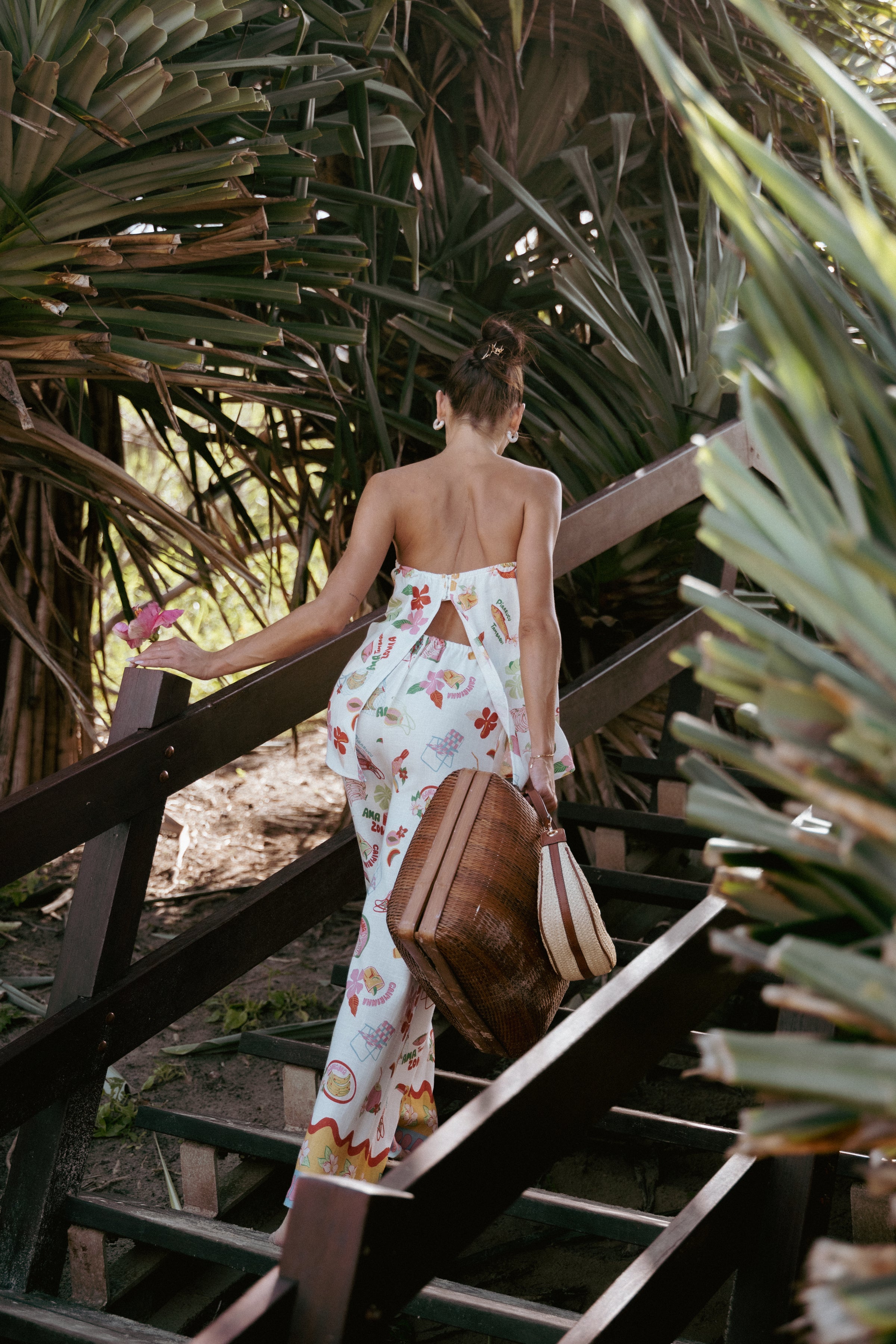 TOPS Sui Strapless Top - Alfresco