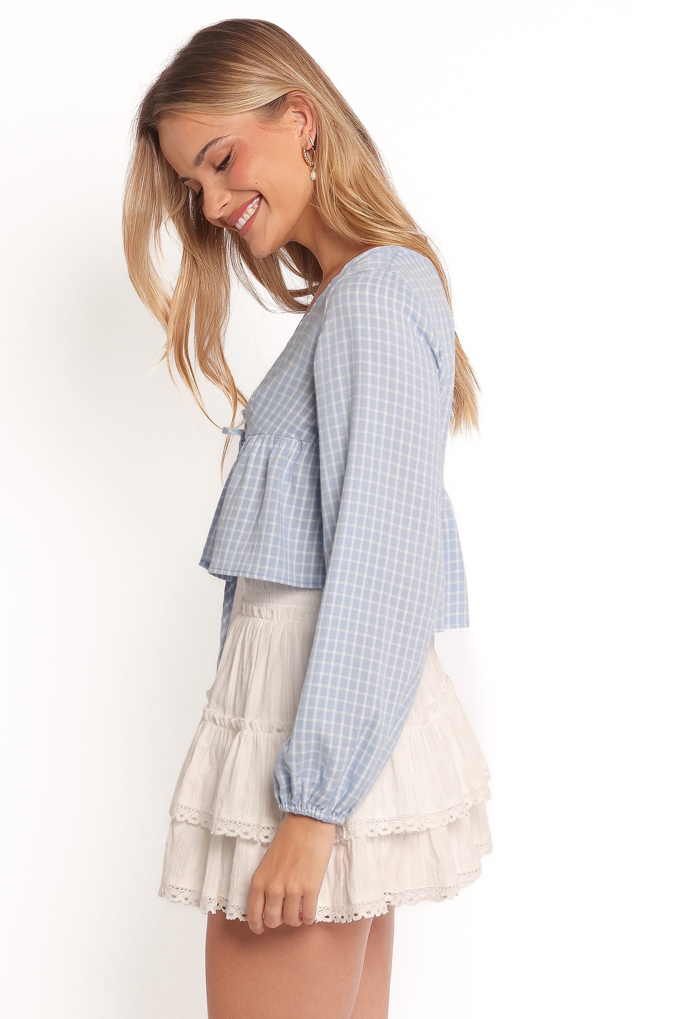 TOPS Sundara Long Sleeve Top - Blue