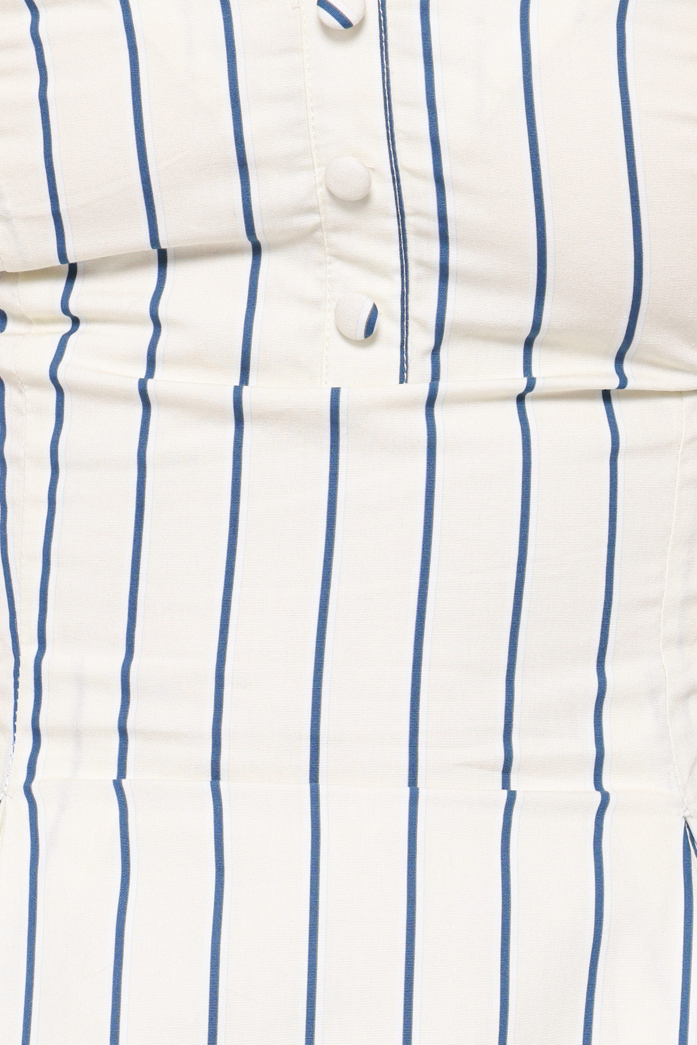 TOPS Sybella Pleat Front Peplum Tank - Blue/Yellow Stripe