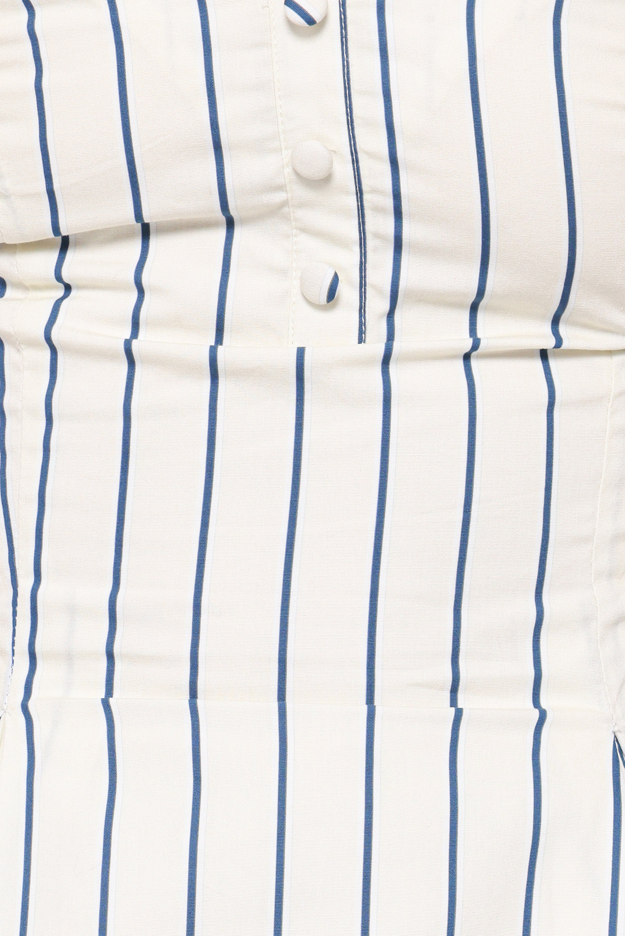 TOPS Sybella Pleat Front Peplum Tank - Blue/Yellow Stripe