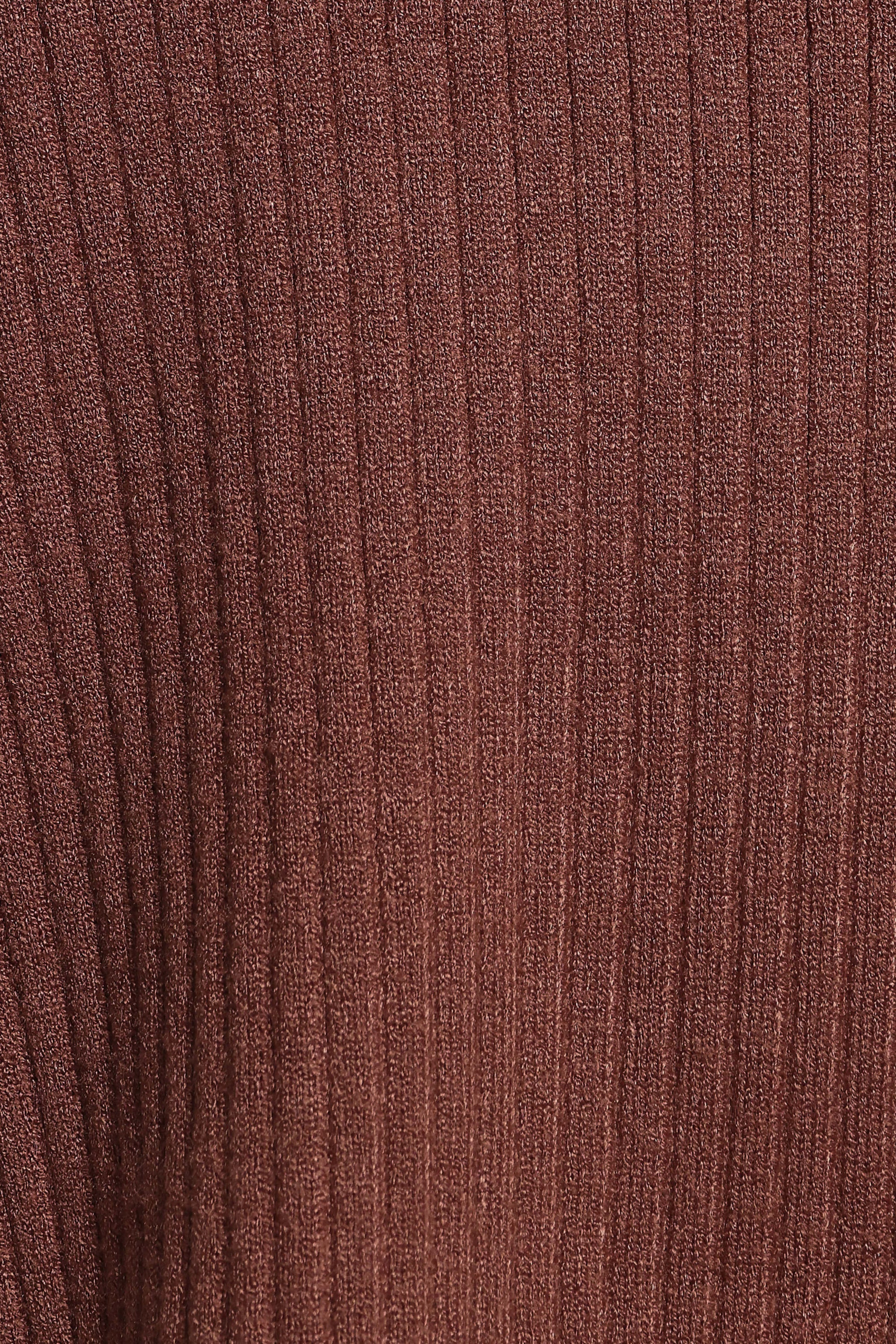 TOPS Sylvie Knitted Top - Brown Cream